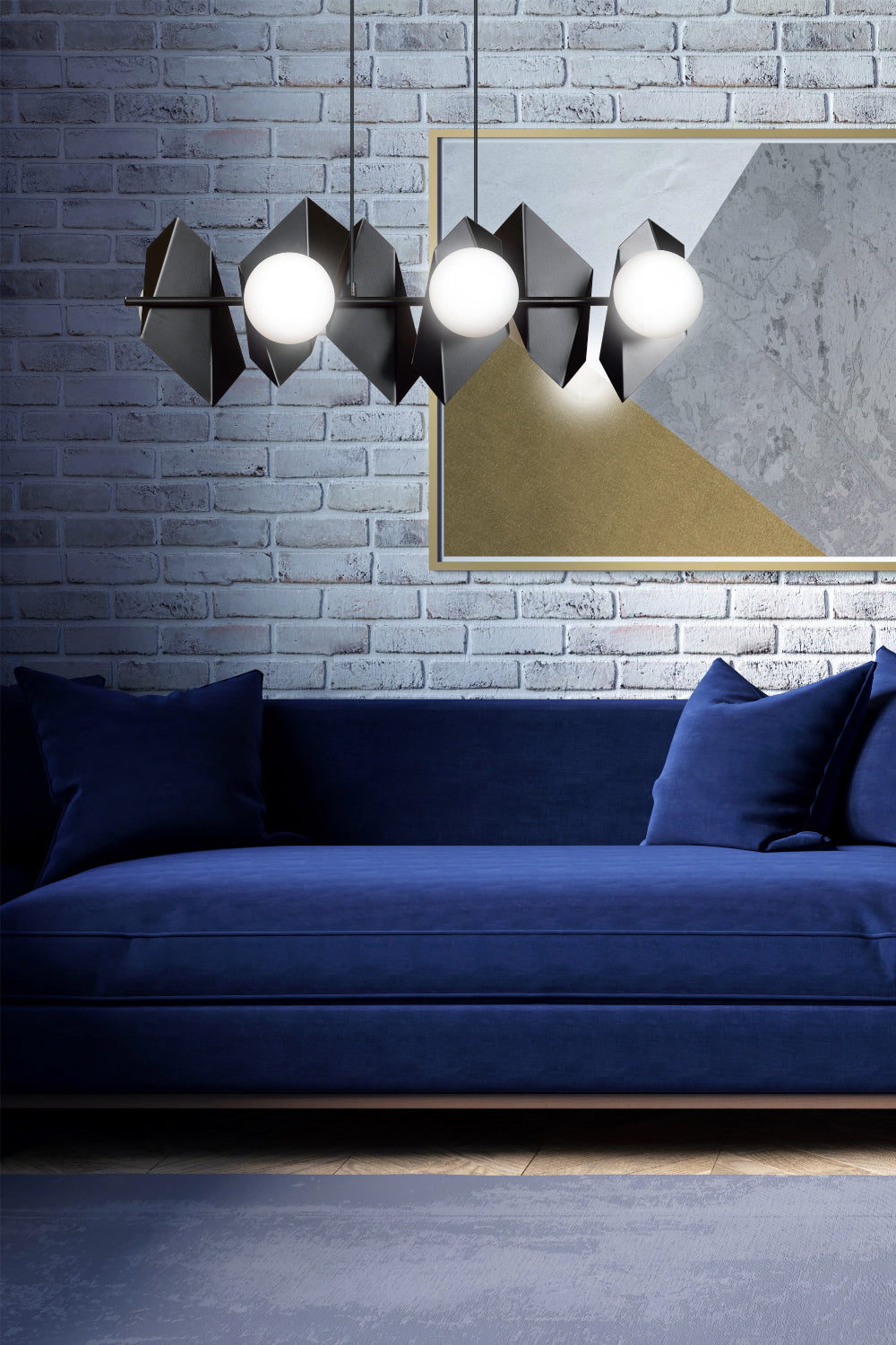 Lampa wisząca Ankona czarna x6