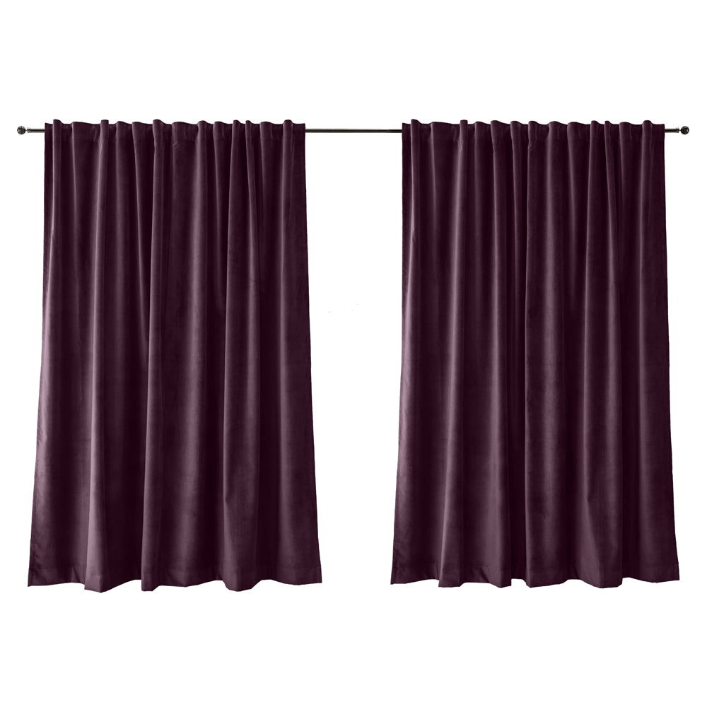 Zasłona do salonu Myrrhis w tkaninie PET FRIENDLY 140x270 cm fioletowa