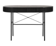 Biurko Ovitties 120x60 cm czarne lamele