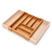 Organizer do szuflady Wondle regulowany z bambusa 35-58x43,6 cm