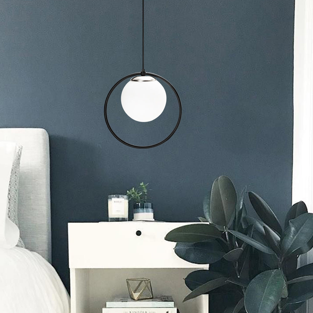 Lampa wisząca Solanum 126 cm czarno-biała