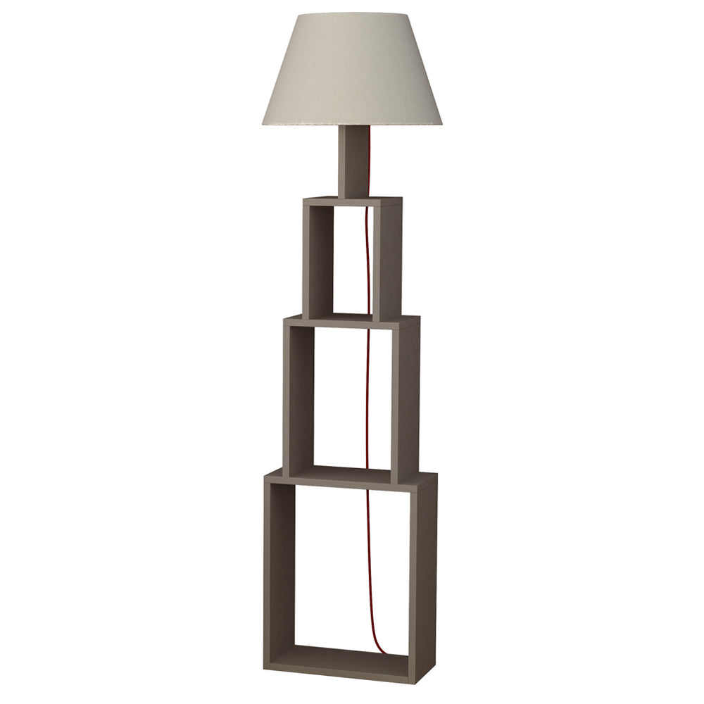 Lampa podłogowa Ficable 168 cm jasna mocha-beż