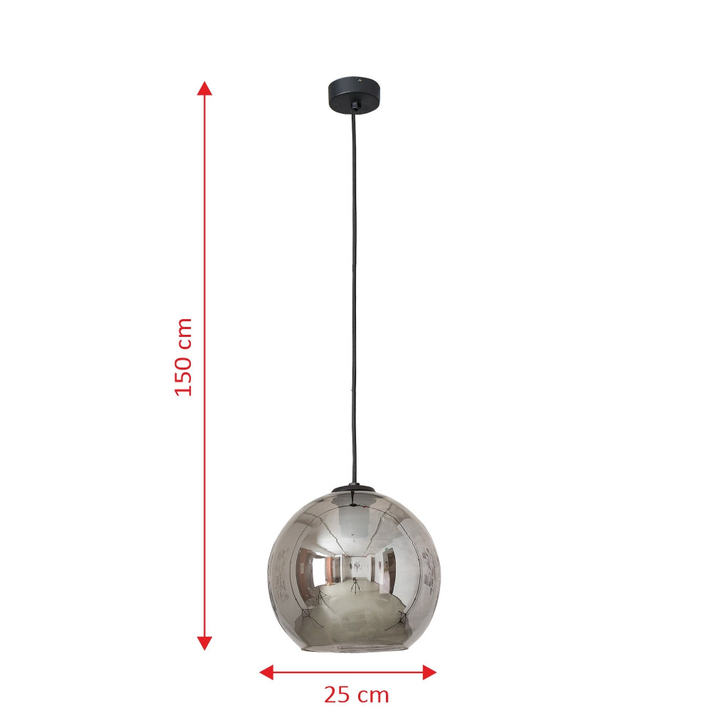 Lampa wisząca Polaris dymiona średnica 25 cm 9060