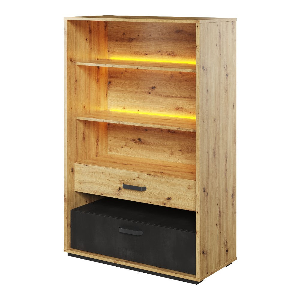Regał Qubic dąb artisan