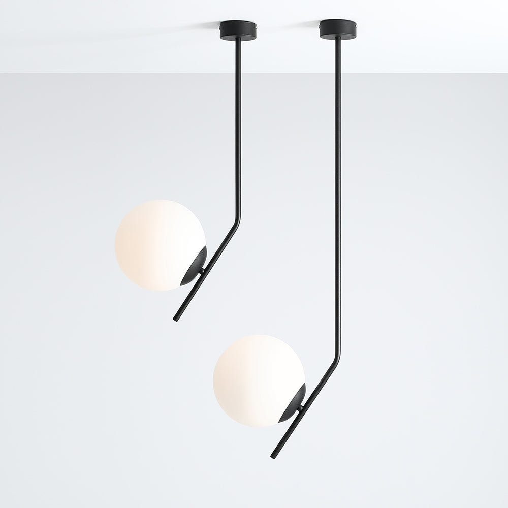 Lampa wisząca Pipeally 95 cm czarna