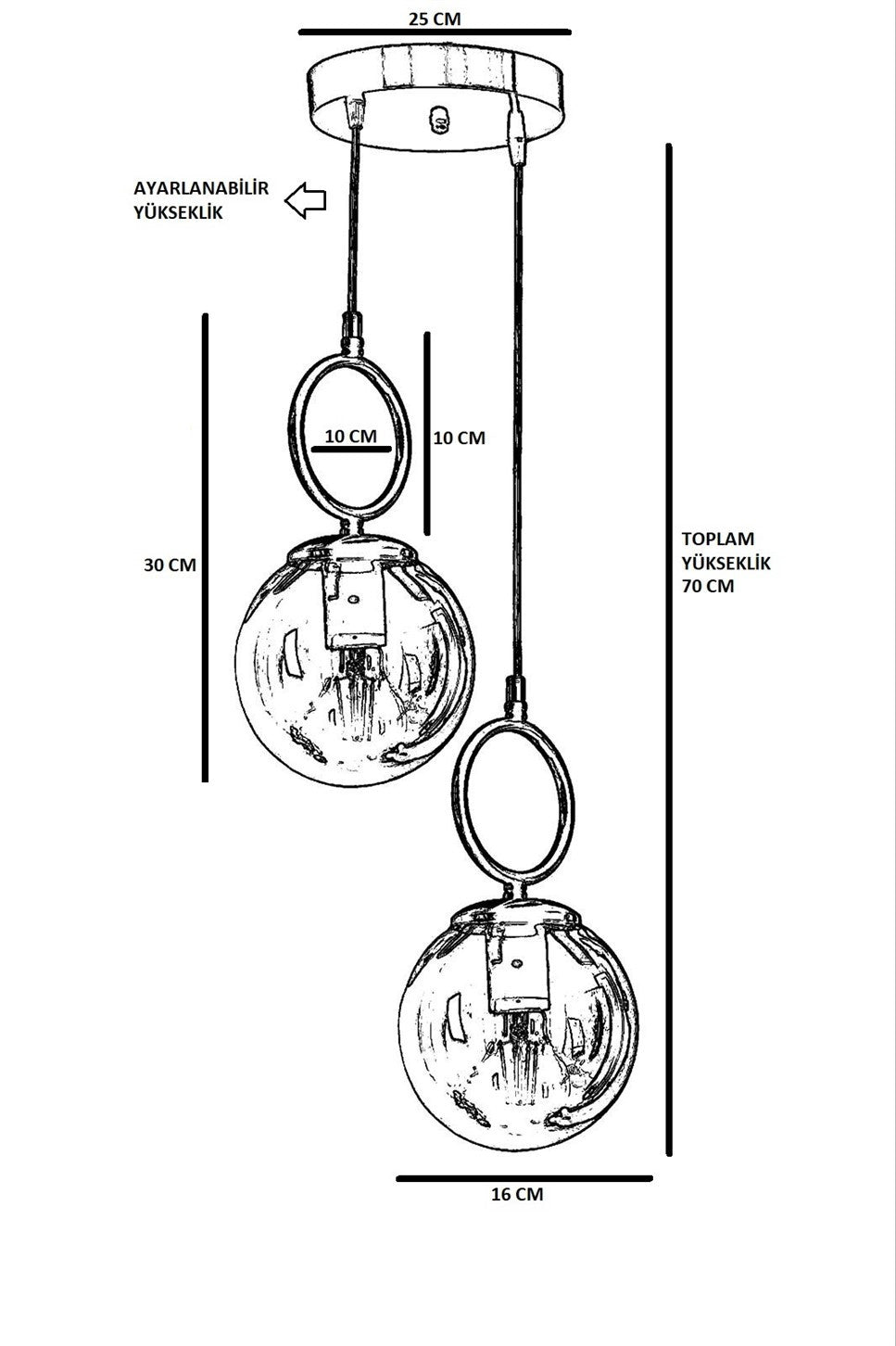 Lampa wisząca Juxter x2 złota + białe szkło