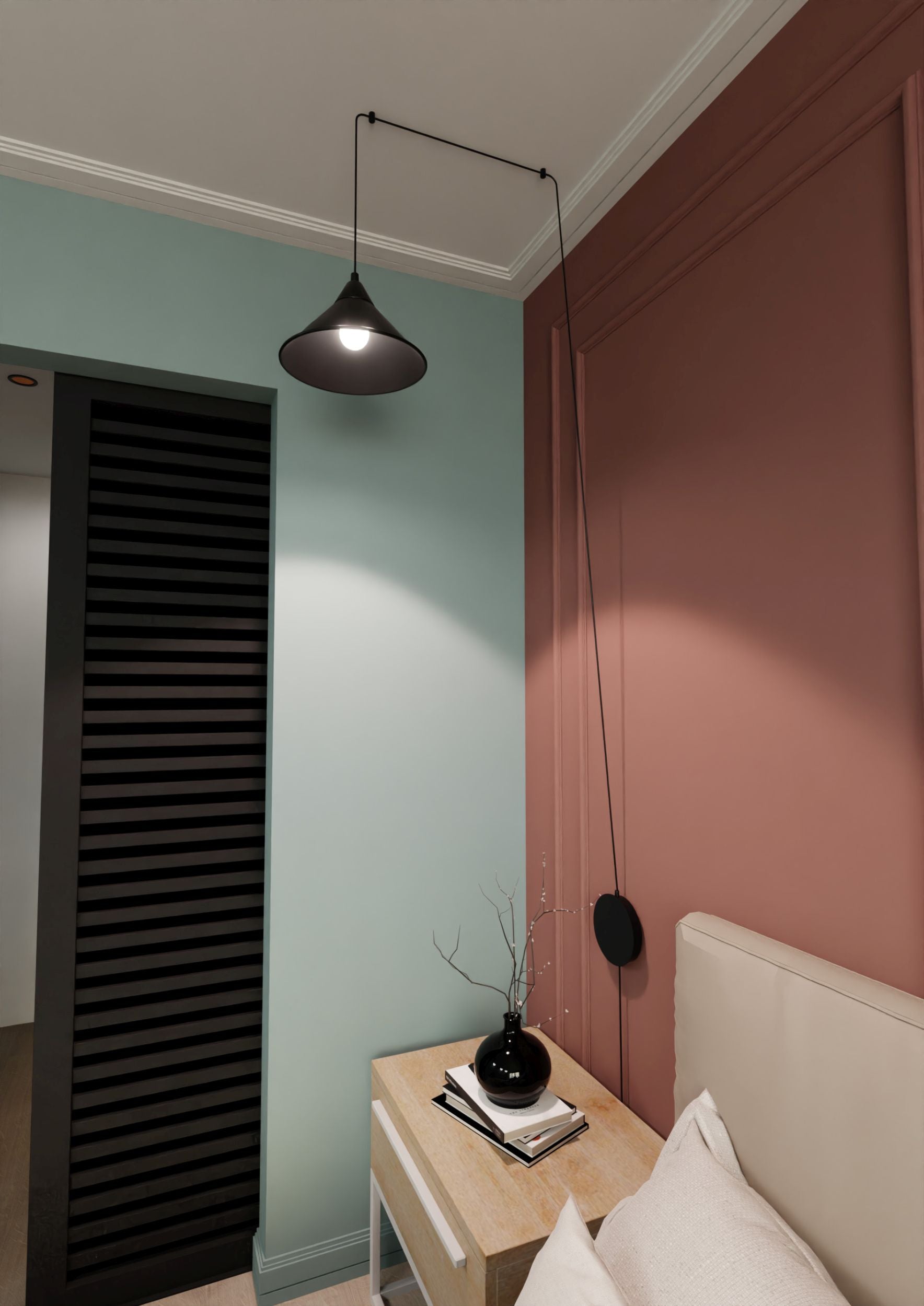 Lampa wisząca Banessy na wysięgniku czarna x1