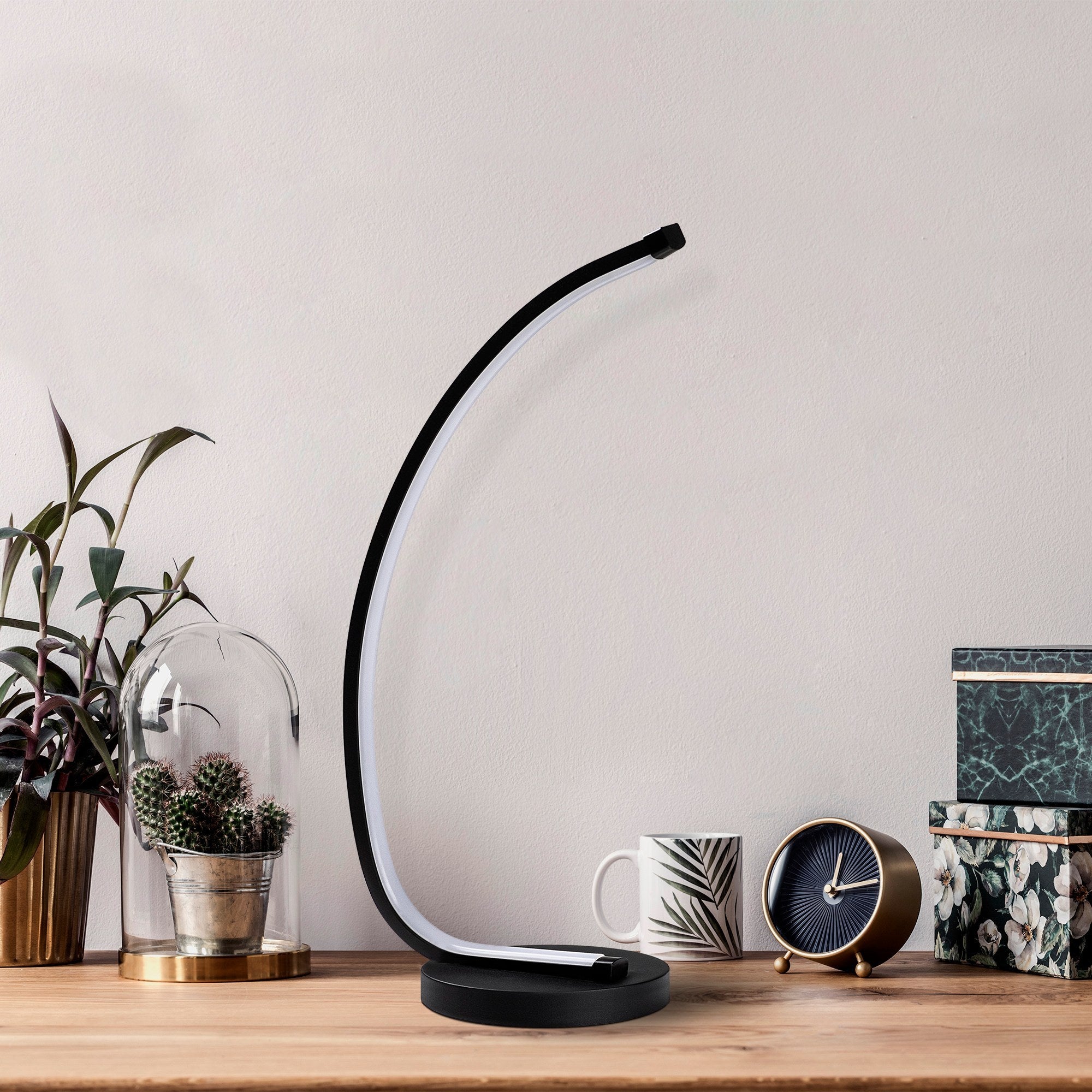 Lampka na biurko Basherts 43 cm czarna