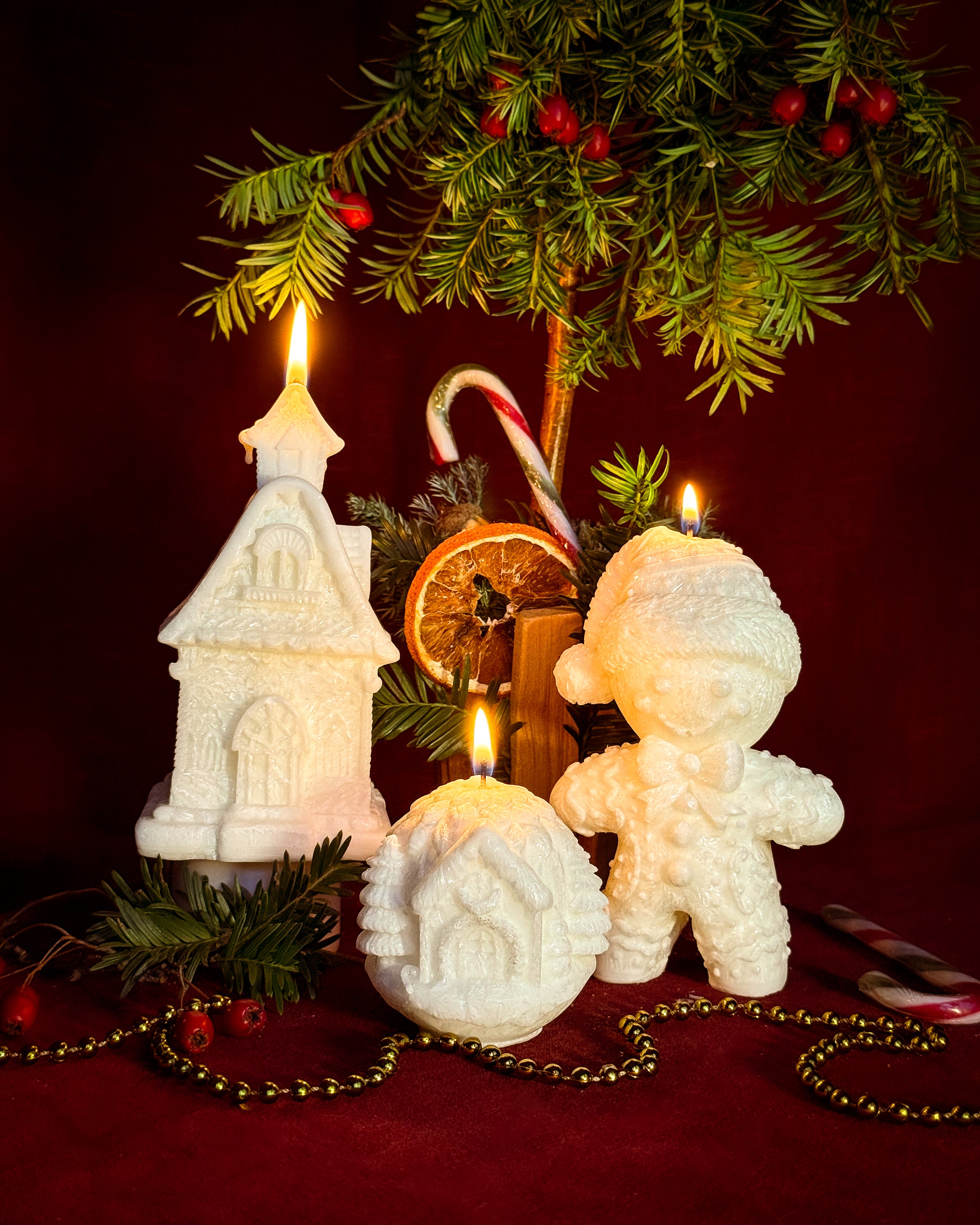 Świeca z wosku palmowego Christmas Bauble 280 g