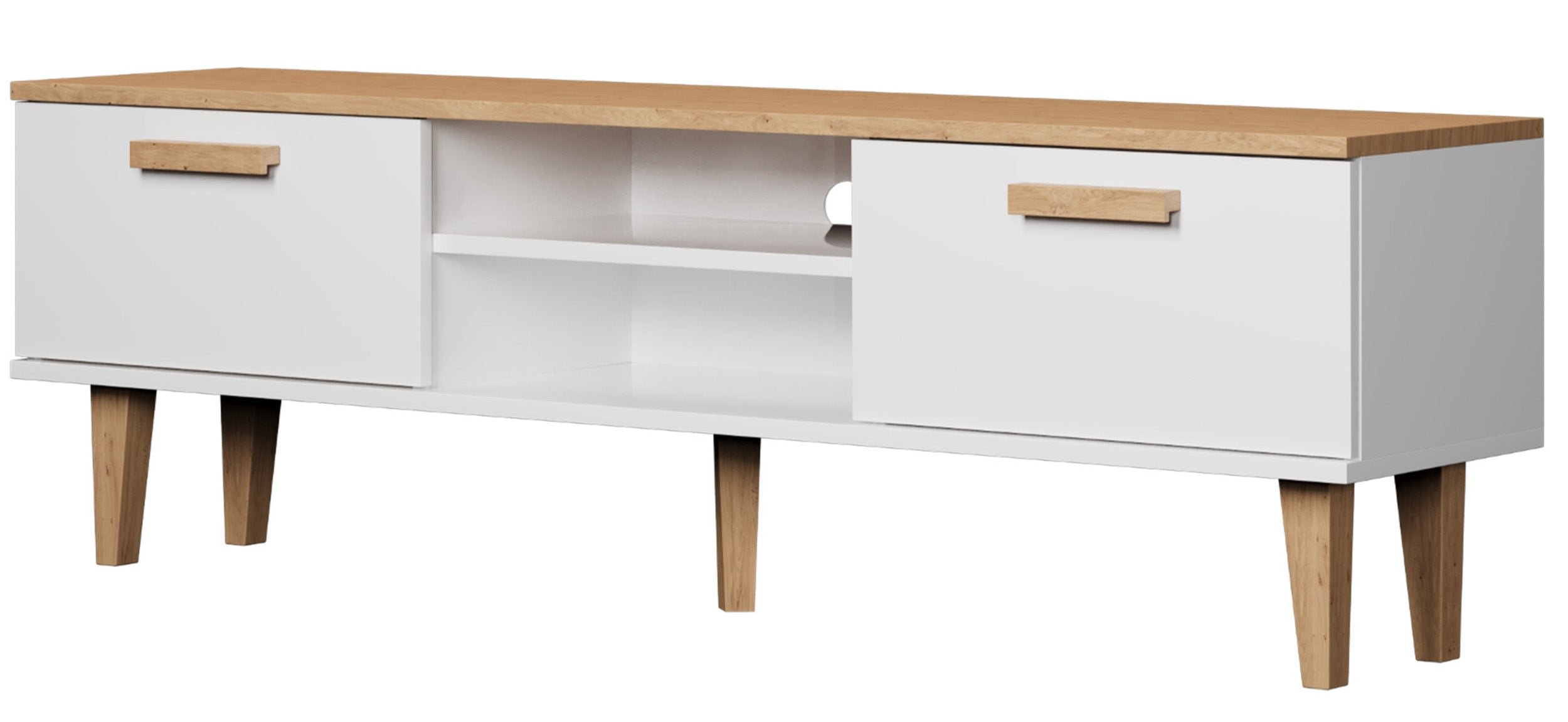 Szafka RTV Sakena 160 cm biała