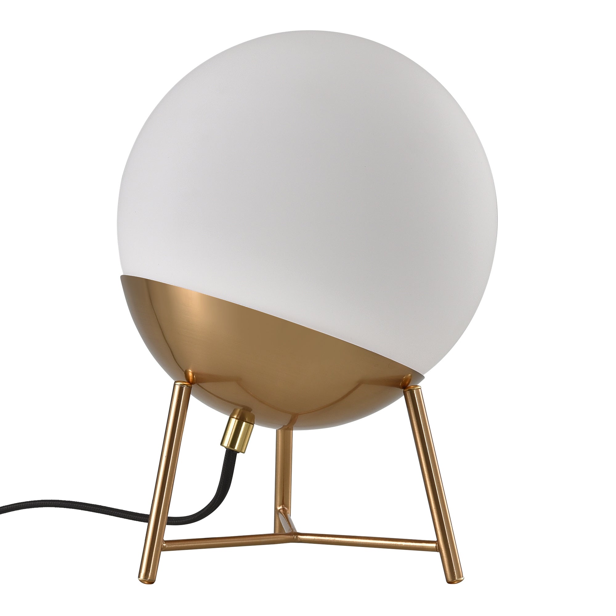 Lampa stołowa Gradoles miedziana podstawa