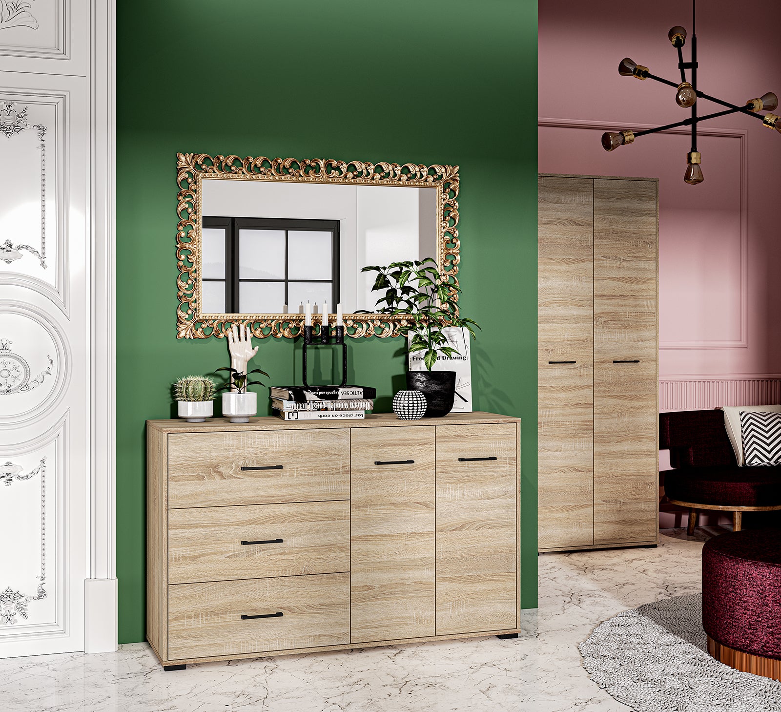 Szafa dwudrzwiowa Mafro 80 cm Sonoma jasna