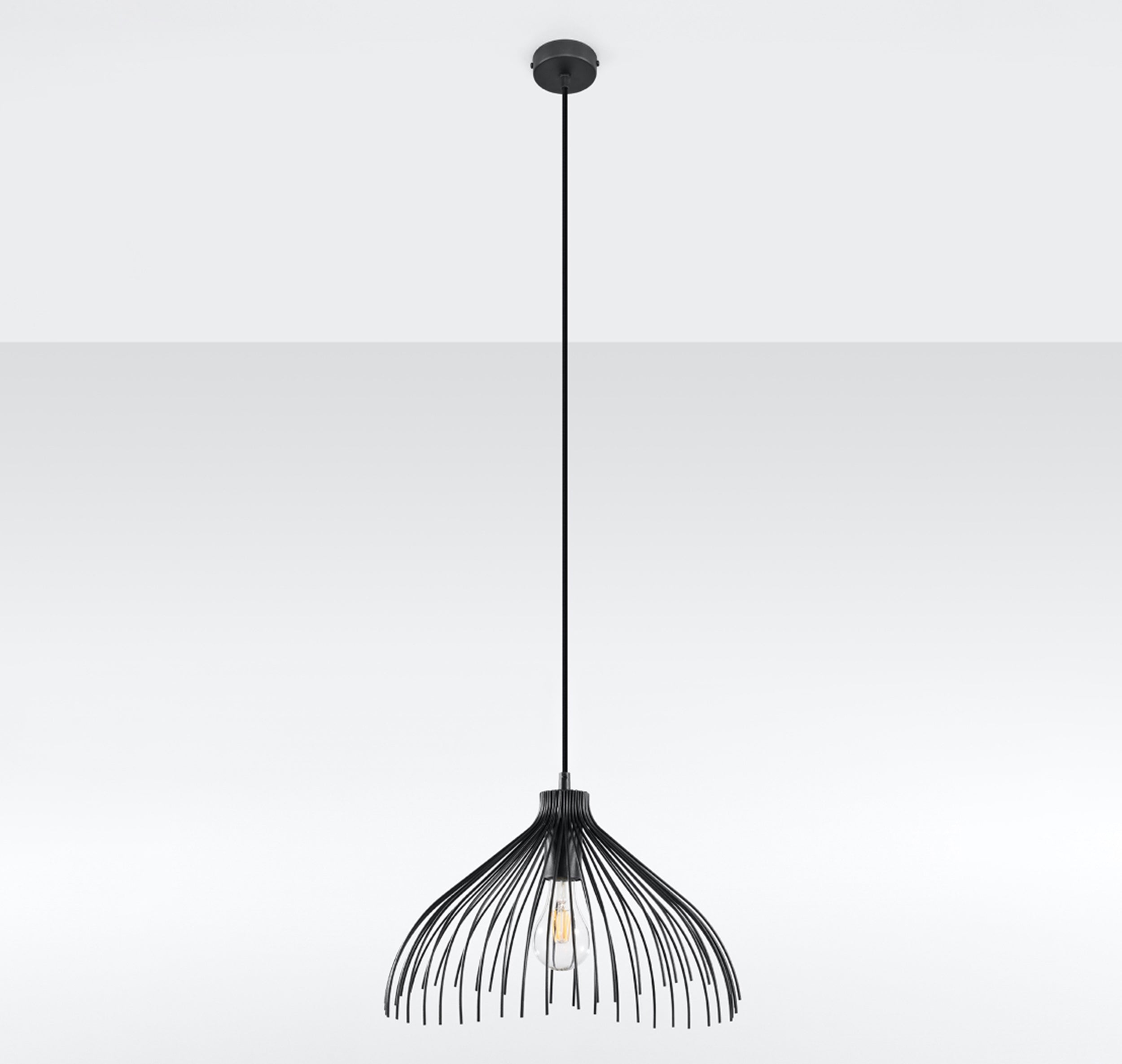 Lampa wisząca Boharecio czarna