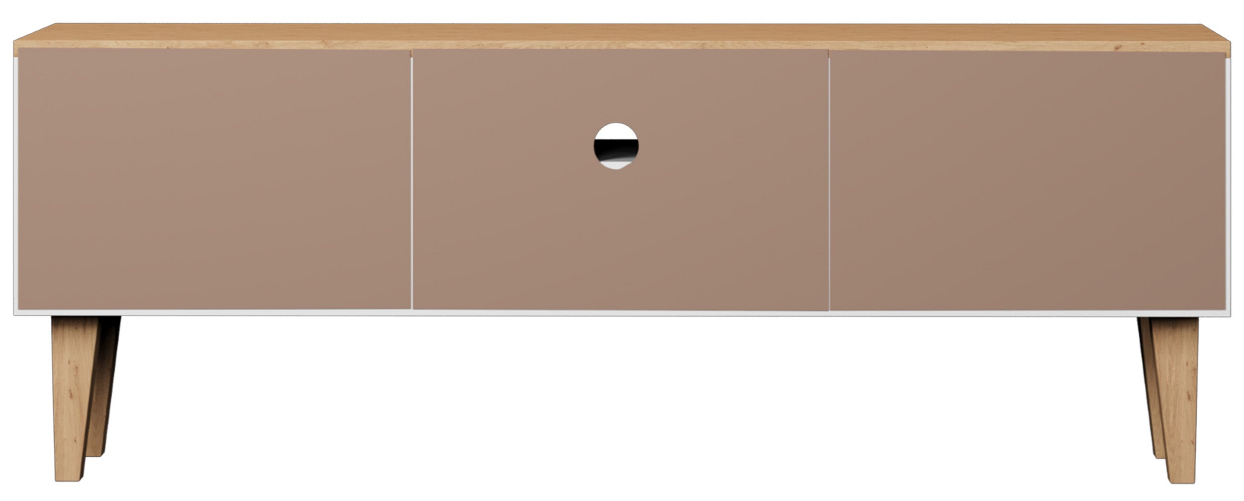 Szafka RTV Sakena 120 cm biała