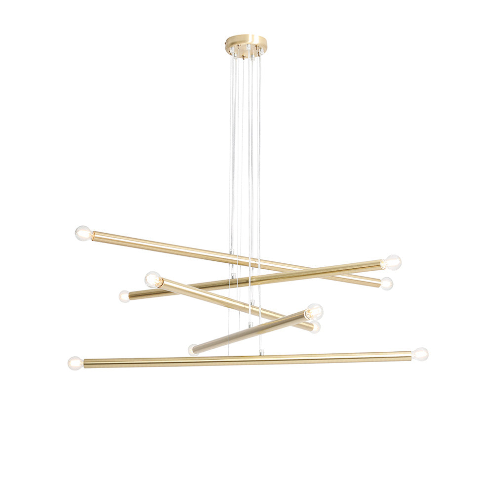 Lampa wisząca Assilves x10 złota