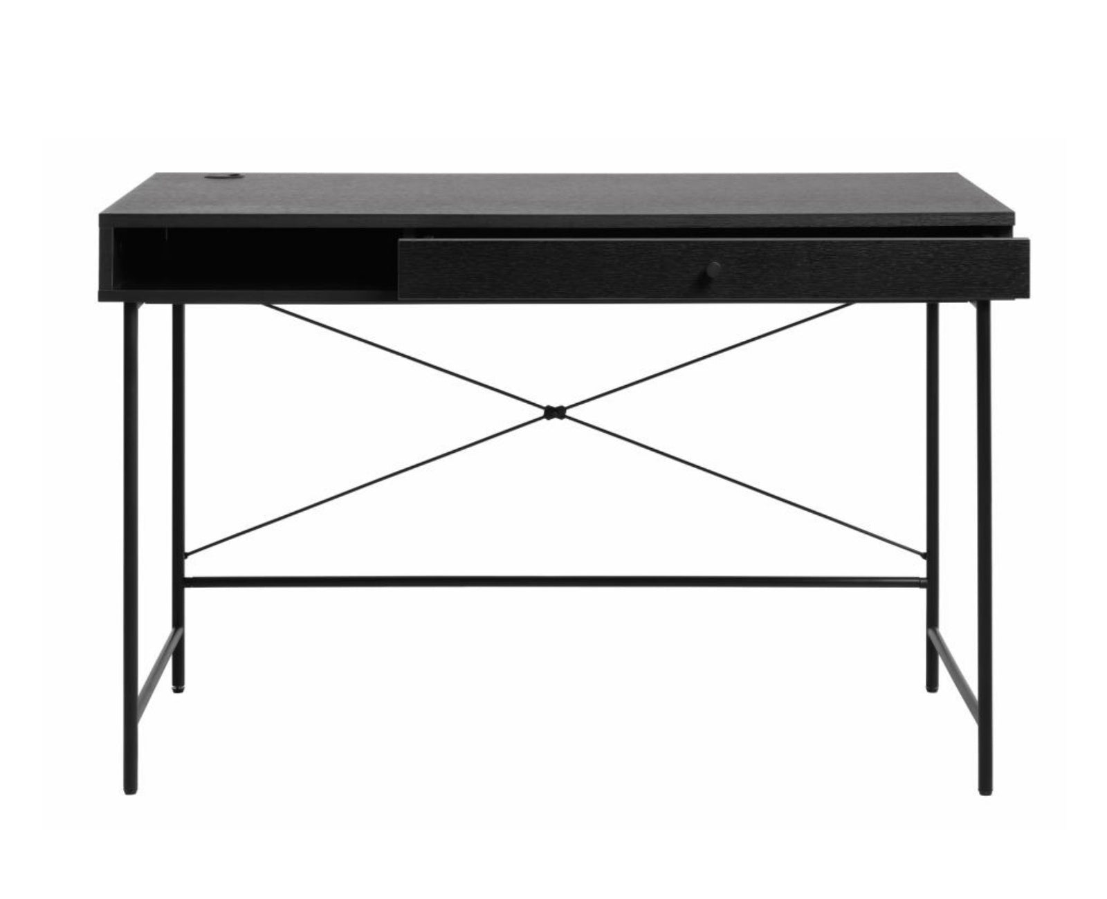 Biurko Mogest 120x60 cm czarne boho