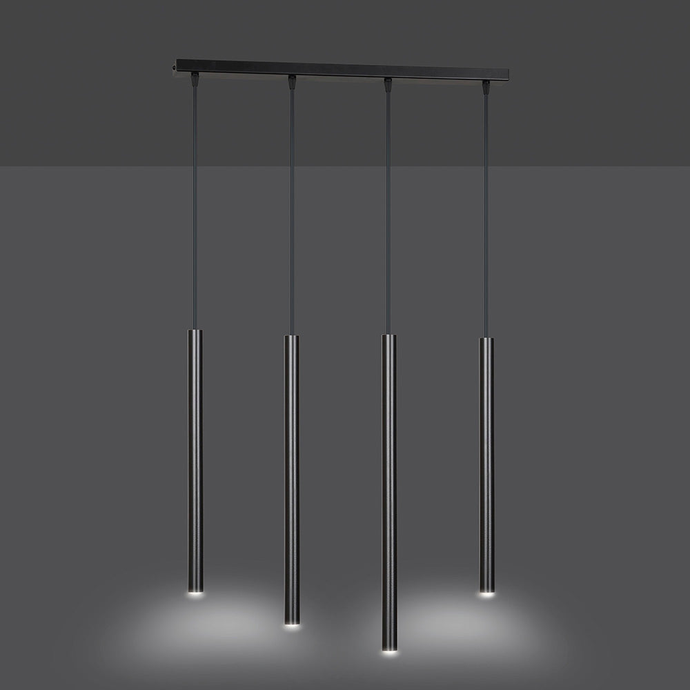 Lampa wisząca Corinaldo czarna x4