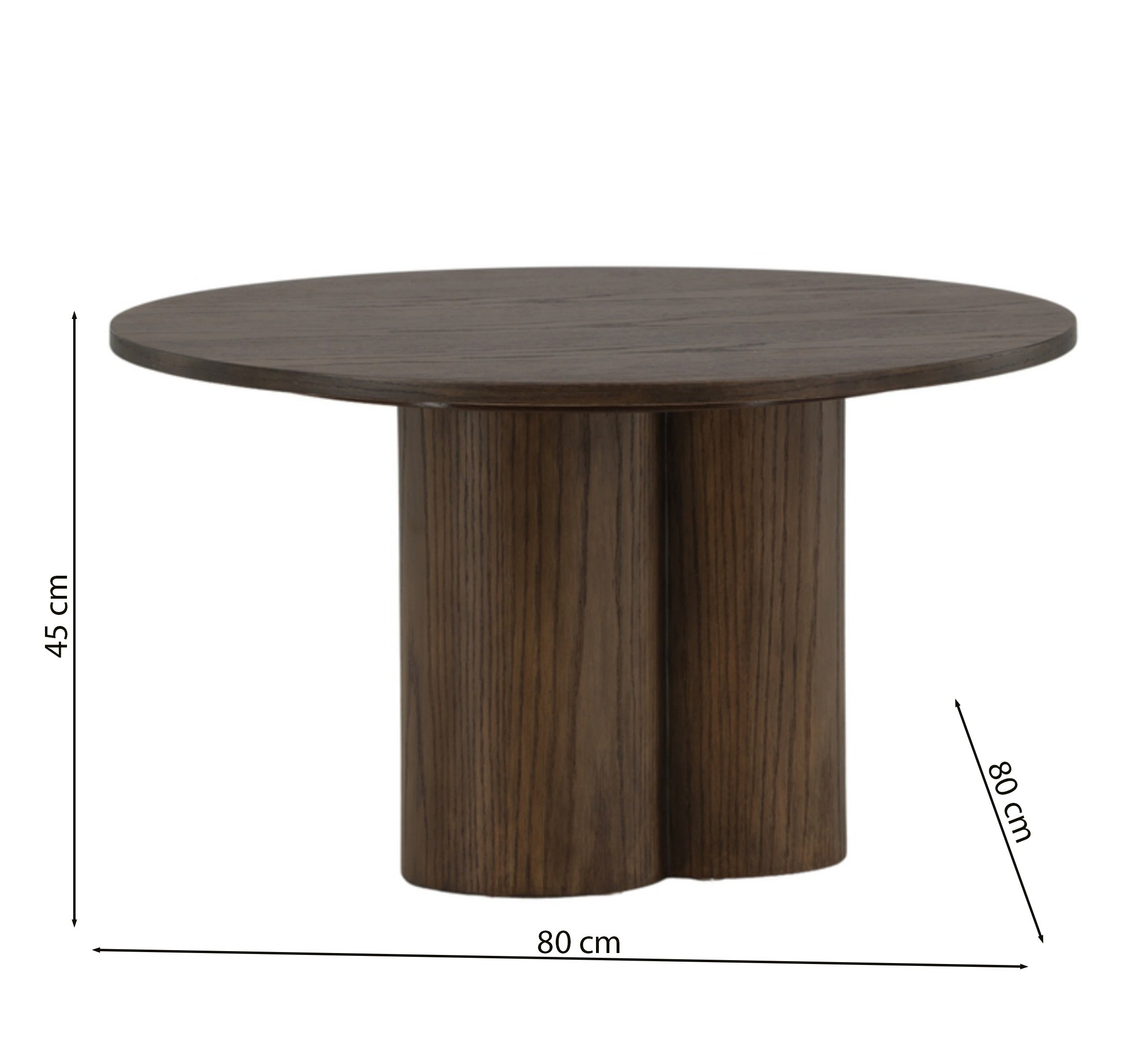 Stolik kawowy Convalder 80x80 cm mokka