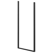 Wieszak na ręczniki Ralv sufitowy czarny 40x2x110 cm