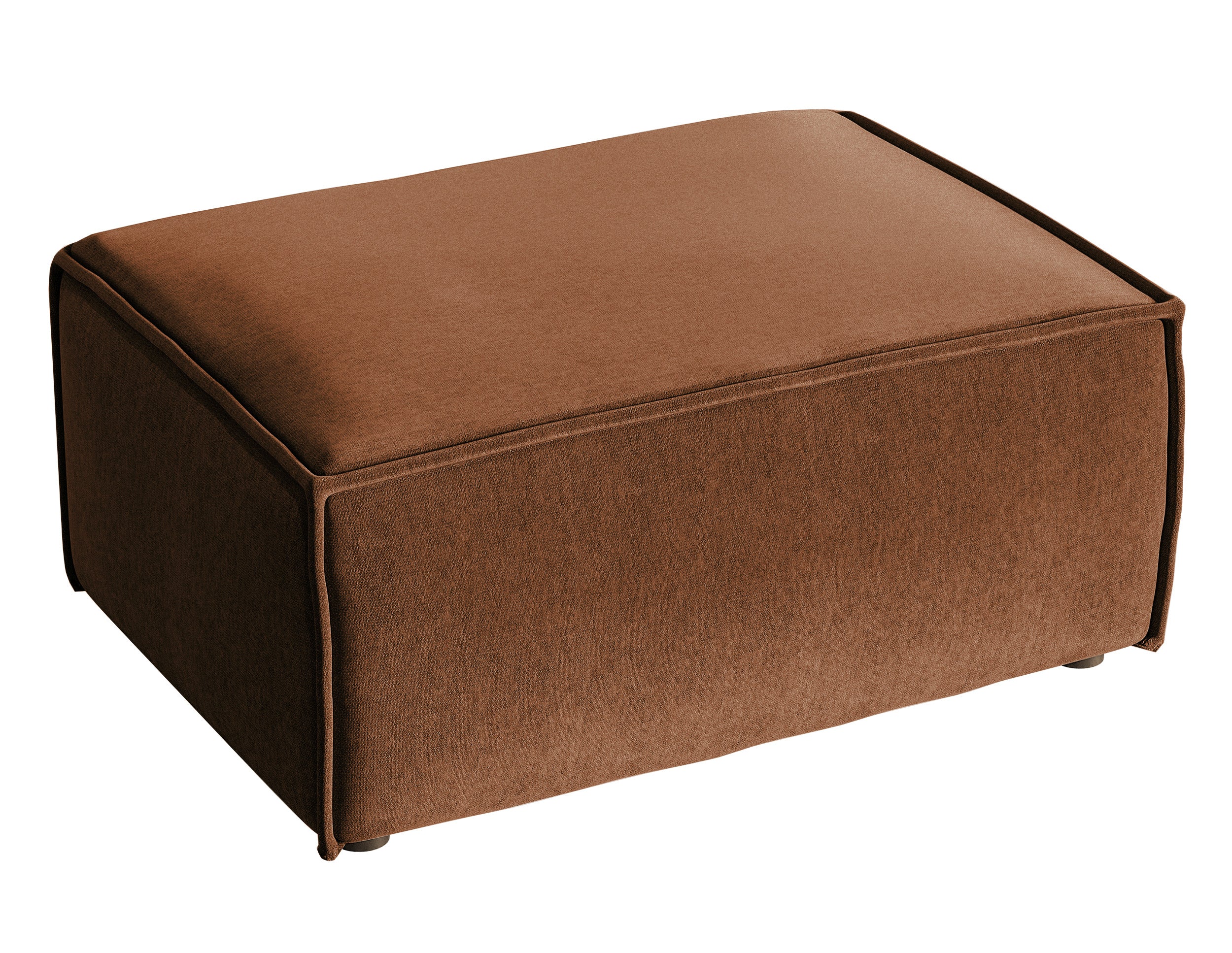 Pufa Copertino 65x90 cm miedziana welur hydrofobowy