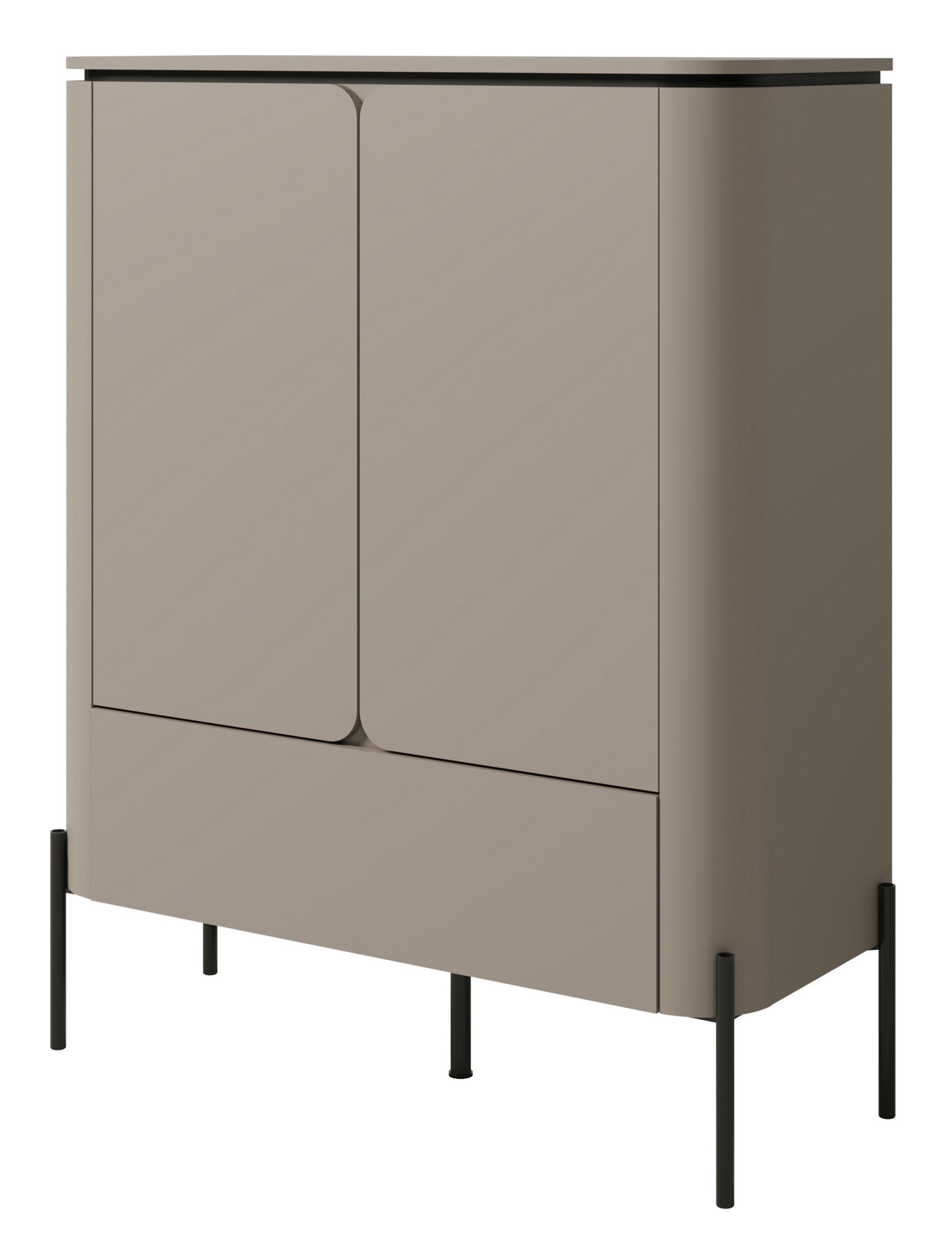 Komoda dwudrzwiowa Calderis z szufladą 98 cm congo