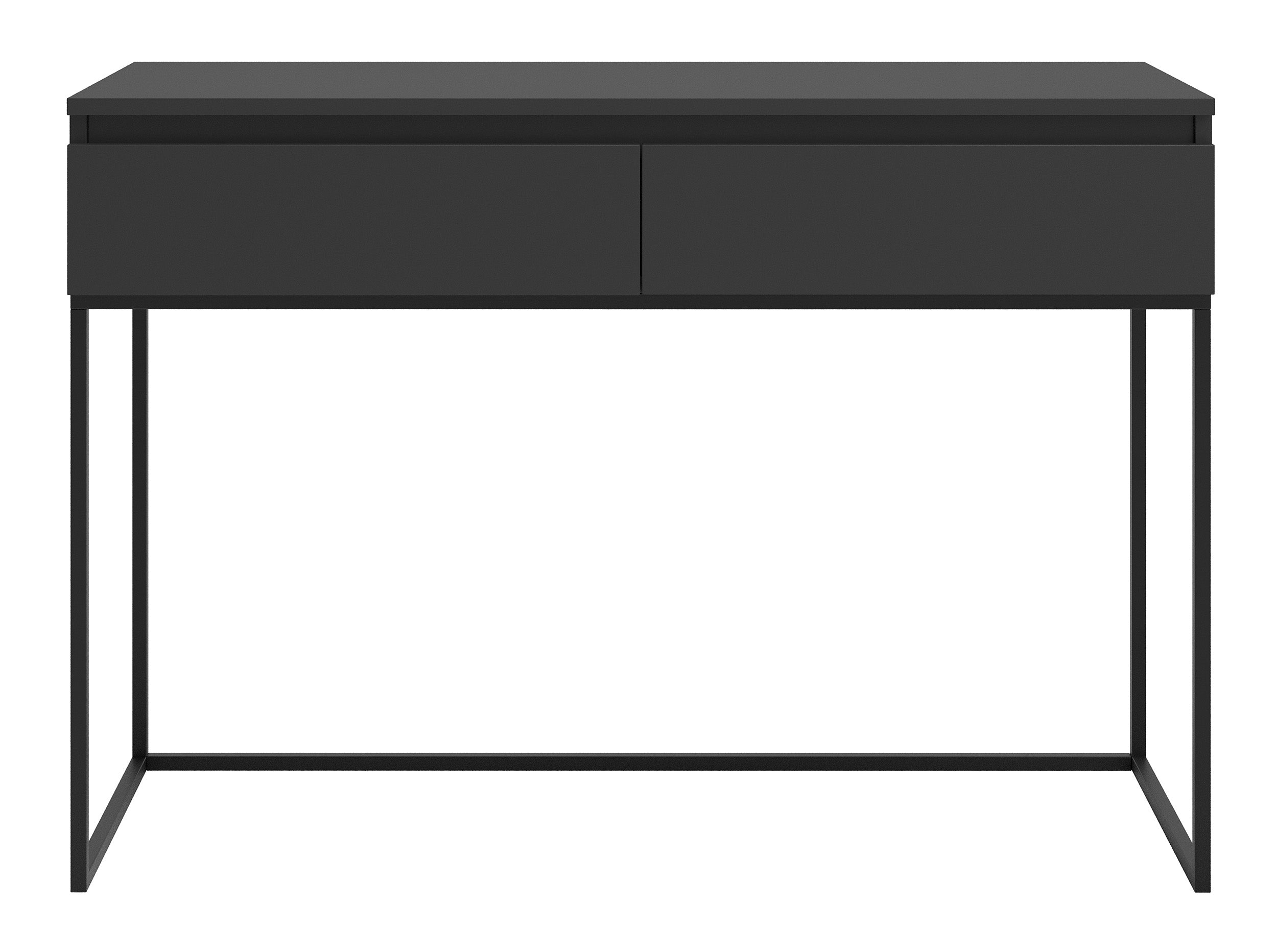 Toaletka Bemmi z szufladami czarna z czarnymi nóżkami