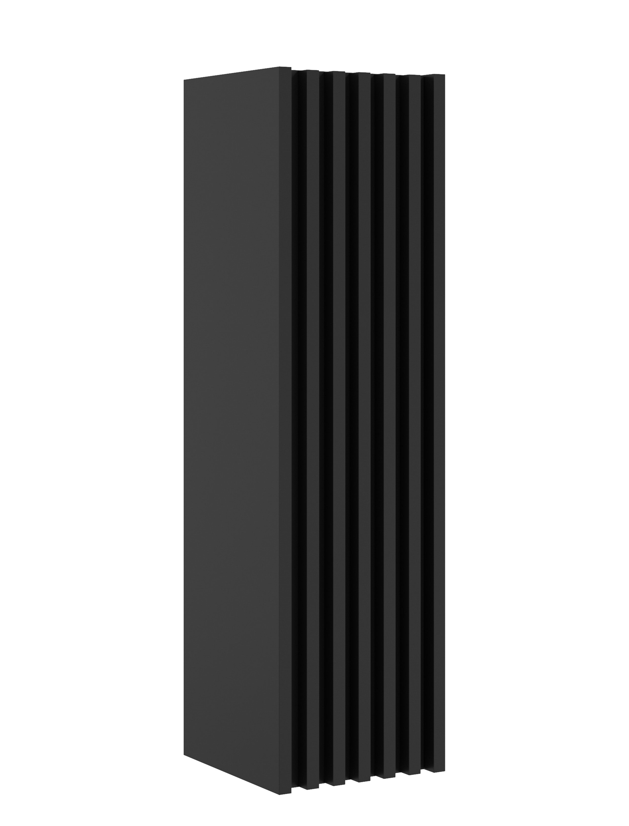 Szafka łazienkowa wisząca Bequal 34x125x36 cm czarna lamele