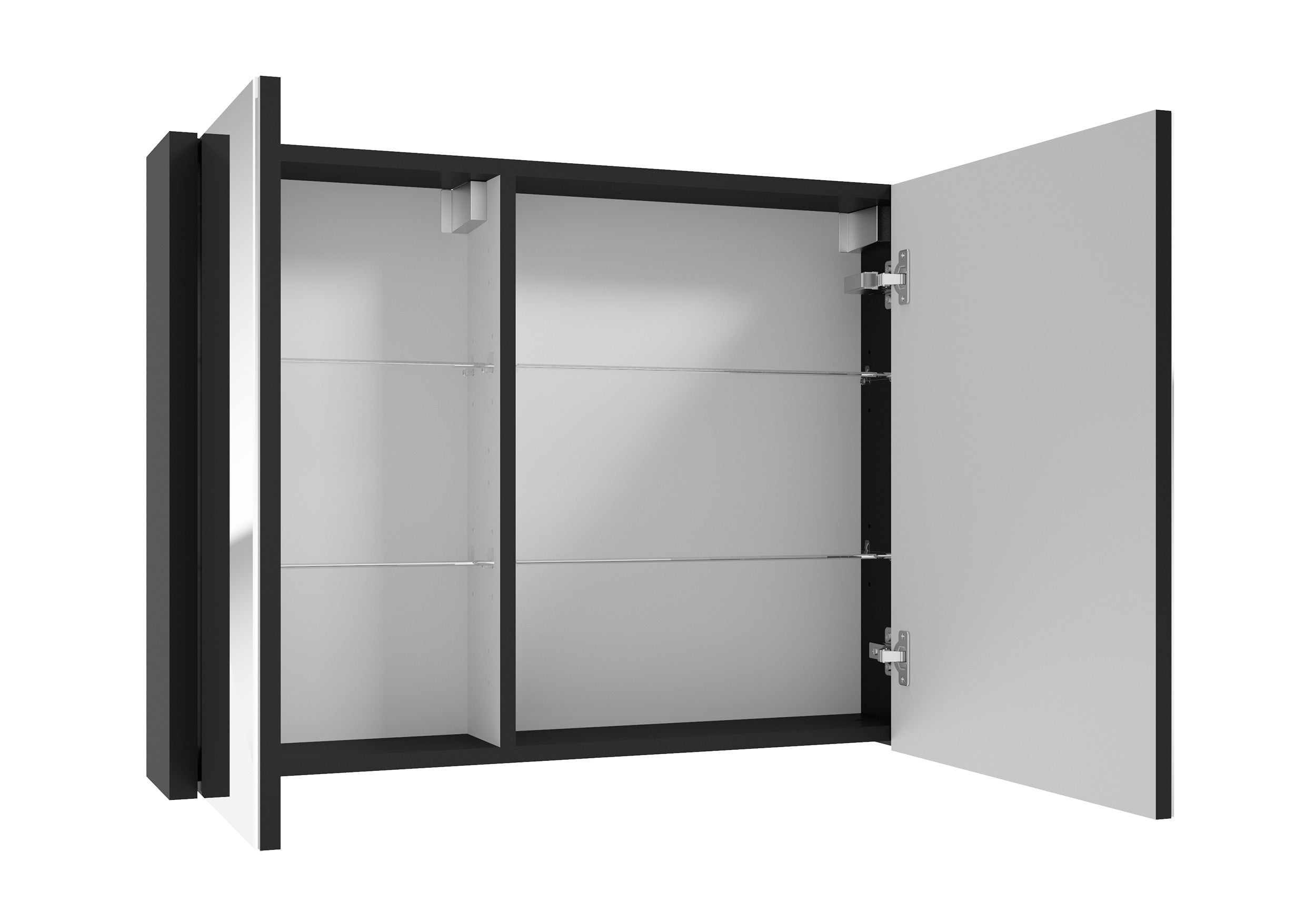 Szafka łazienkowa wisząca Bequal 80x60x15 z lustrem