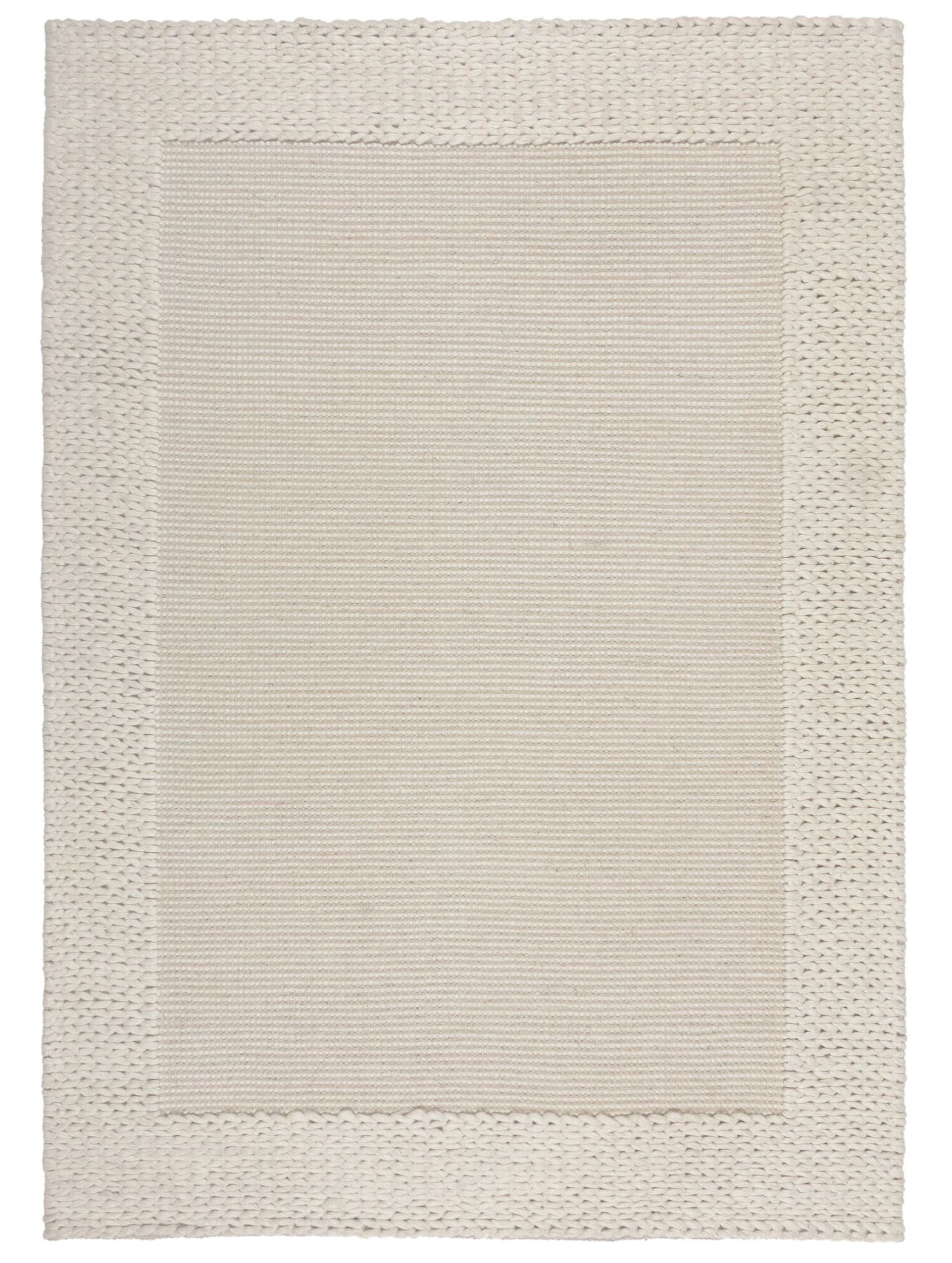 Dywan Rue Plait 120x170 cm z wełną beżowy