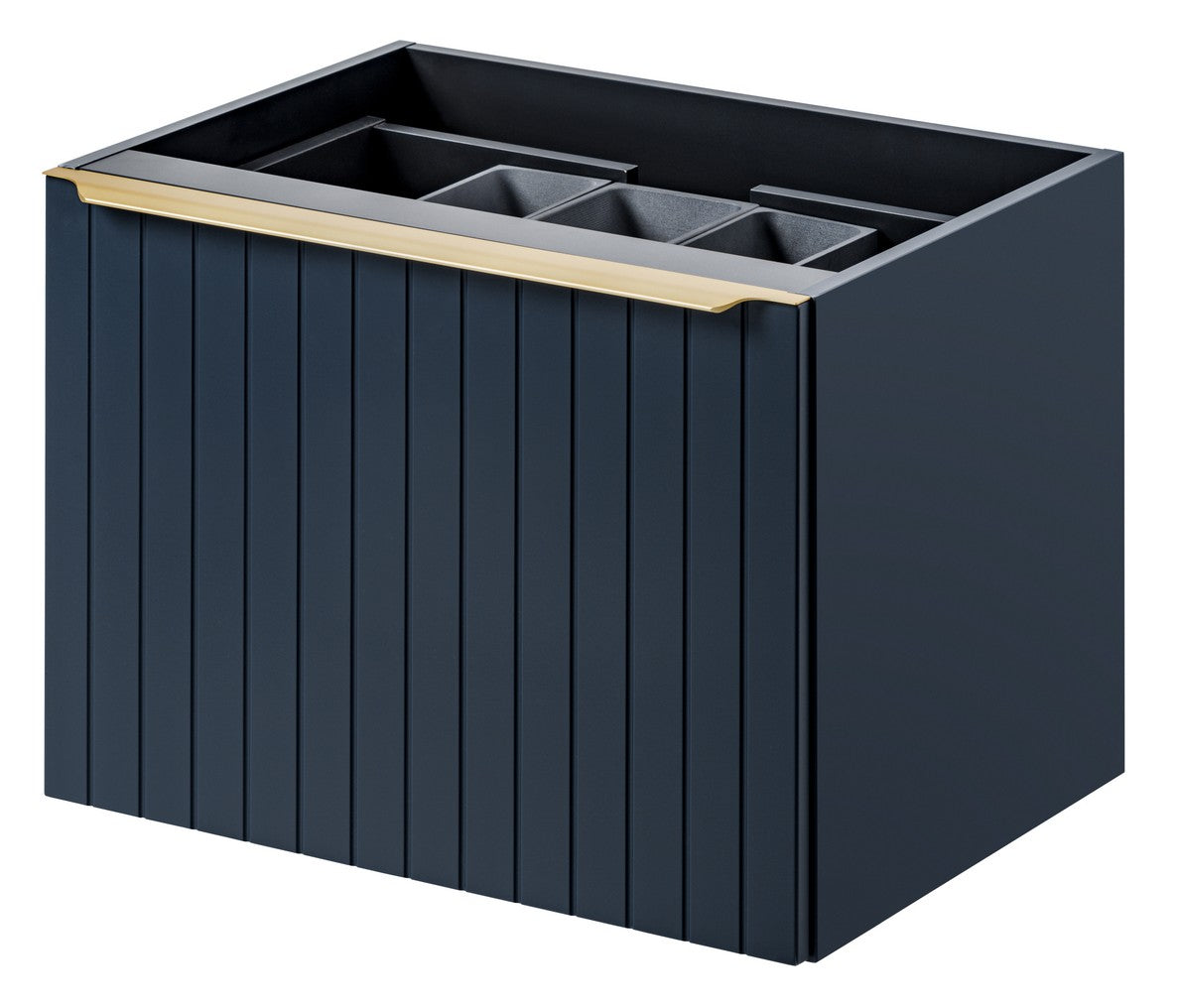 Szafka pod umywalkę Olimmi 80 cm granatowa lamele