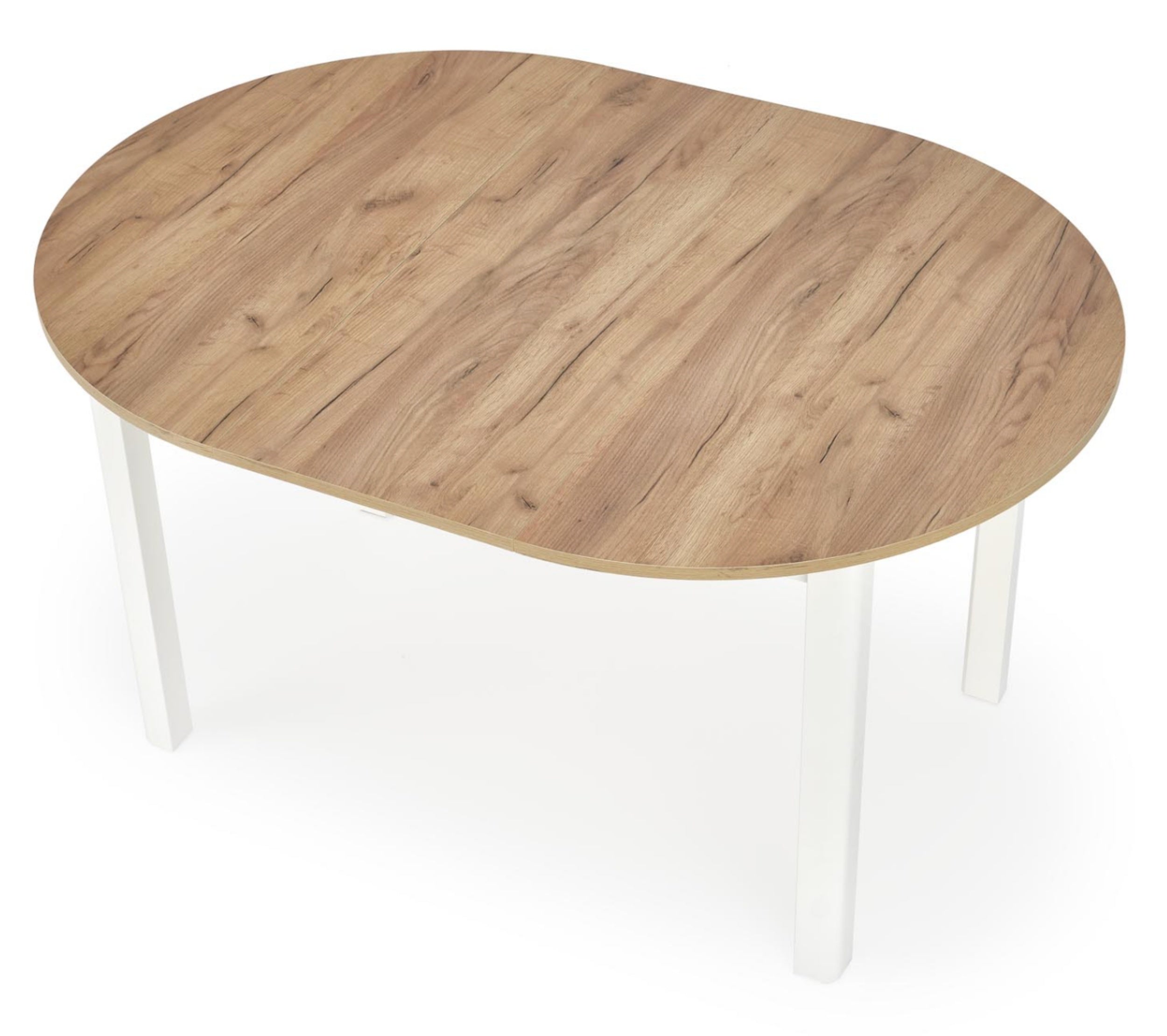 Stół rozkładany Nelloom 102-142x102 dąb craft/ biały