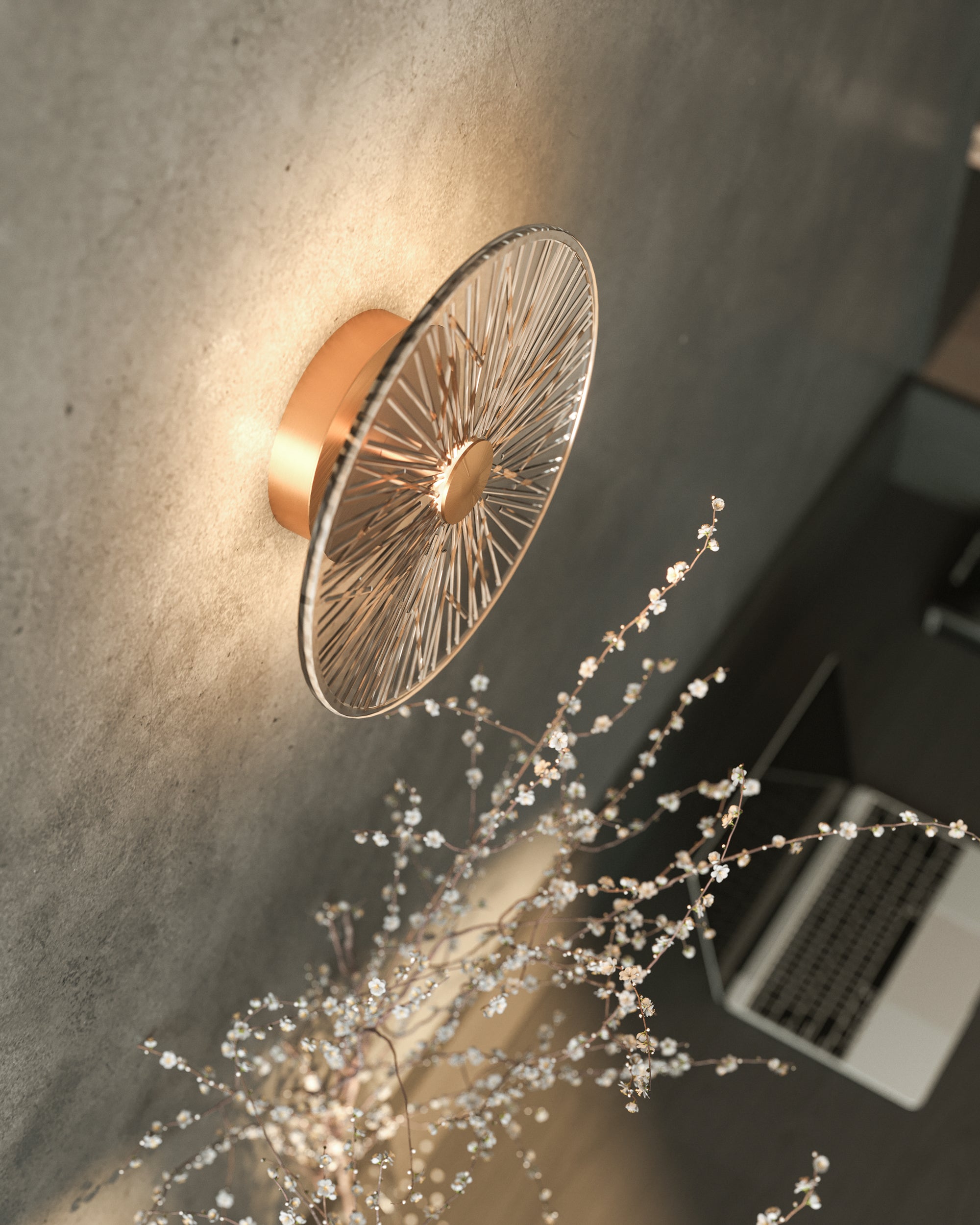 Kinkiet Allure LED szkło transparentne