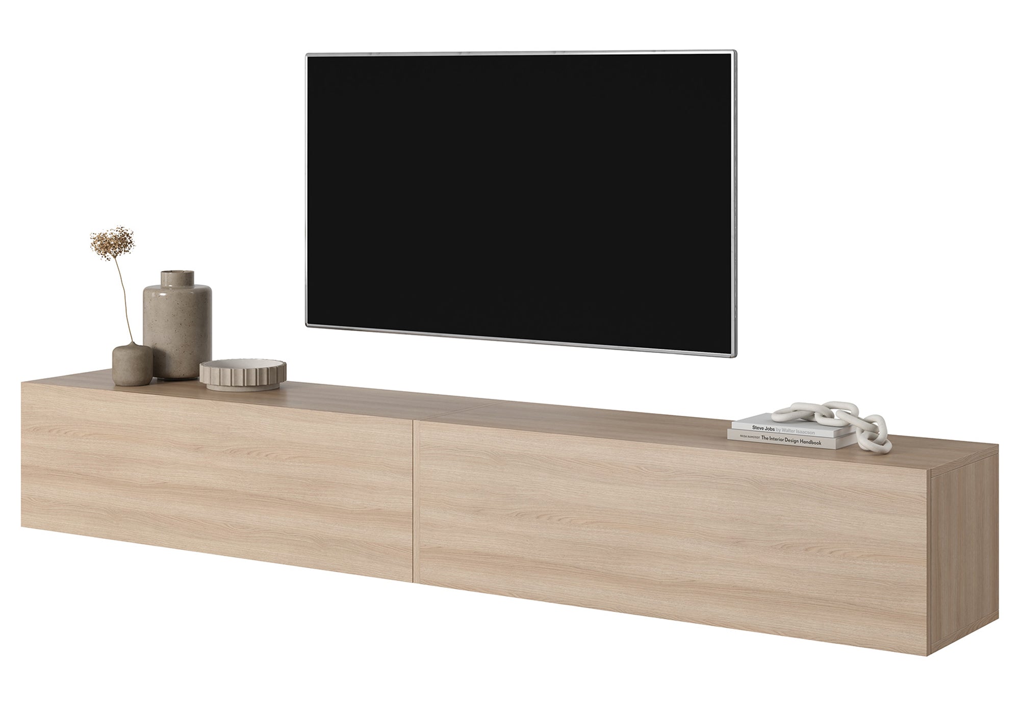 Szafka RTV Bisira 200 cm Dąb Lindberg