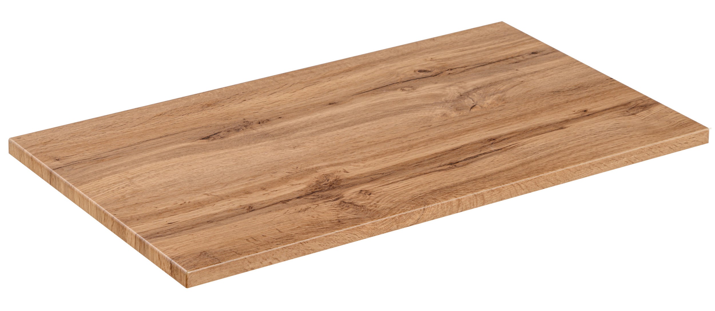 Szafka łazienkowa dwuszufladowa Temirni z blatem 60 cm czarna/dąb wotan