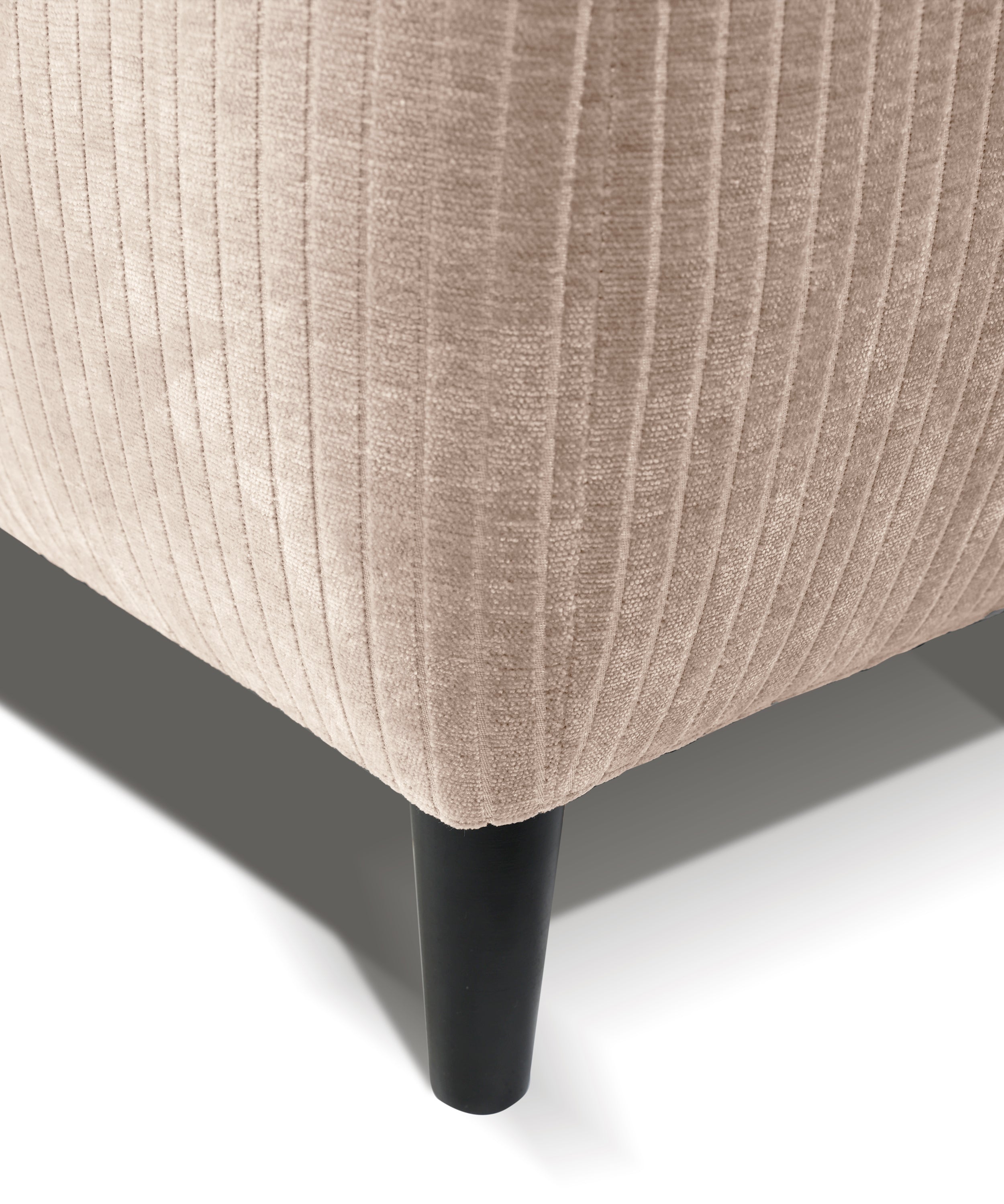 Narożnik z funkcją spania Blues L-kształtny lewostronny z pojemnikiem beżowy sztruks