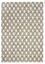 Dywan wełniany Brooklyn 160x230 cm kremowo-czarny