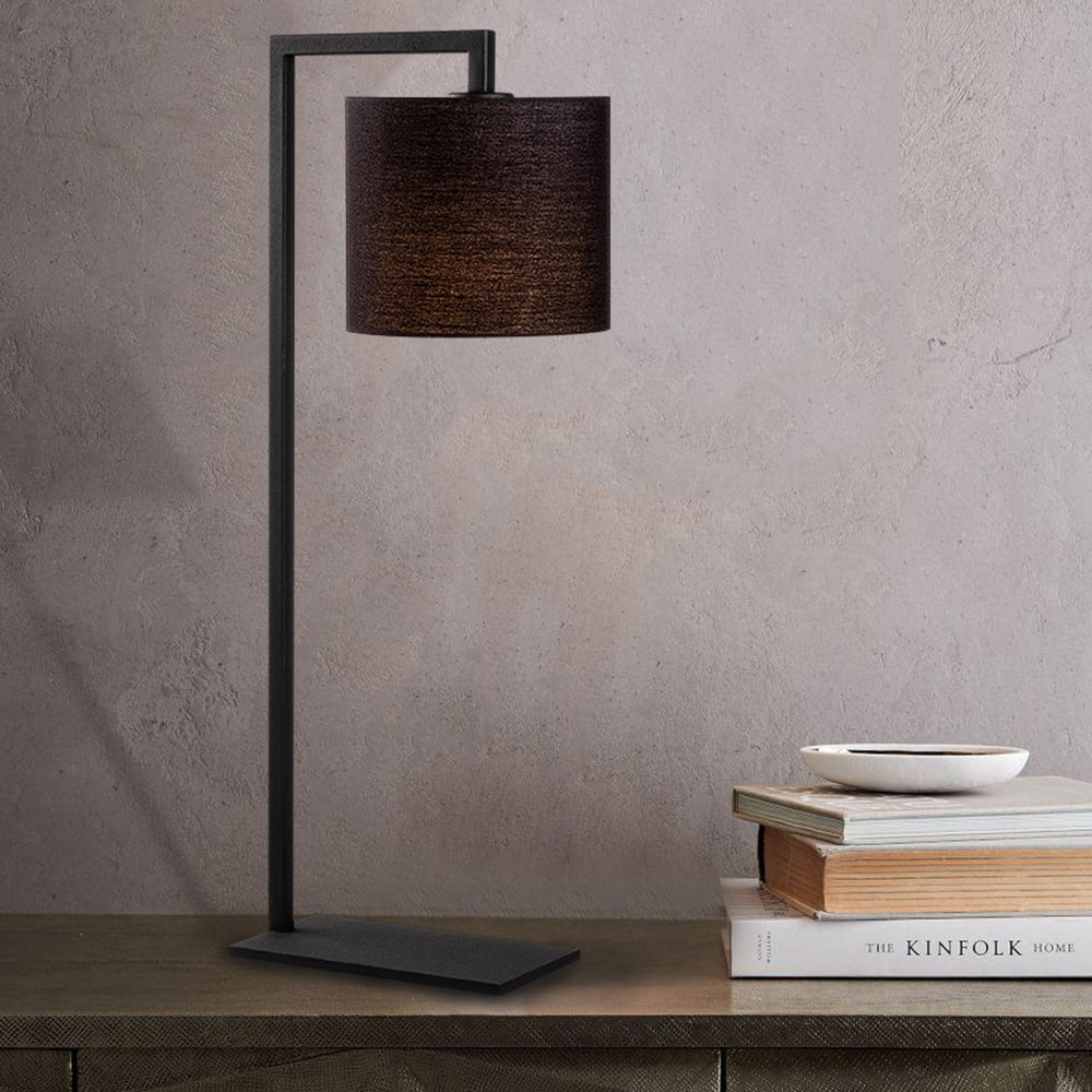 Lampa stołowa Gicanna klasyczna średnica 20 cm czarna