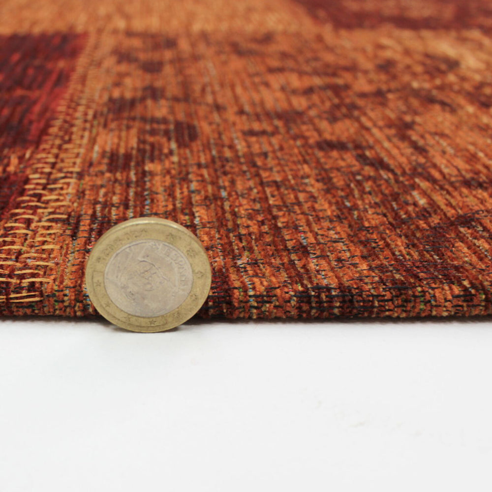 Dywan syntetyczny Patchwork Chenille terracotta Prostokątny/155x230