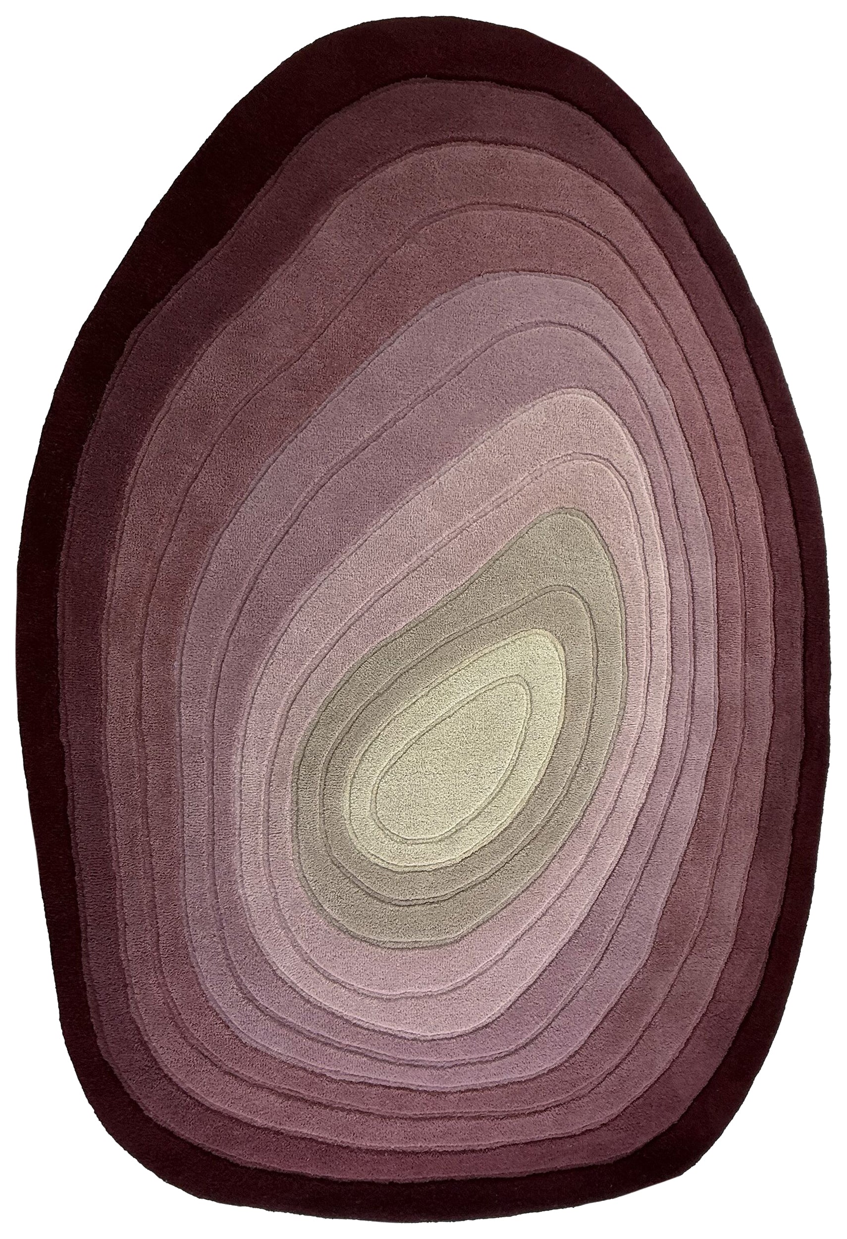 Dywan wełniany ręcznie wykonany Puddle Ombre 200x290 cm czerwony