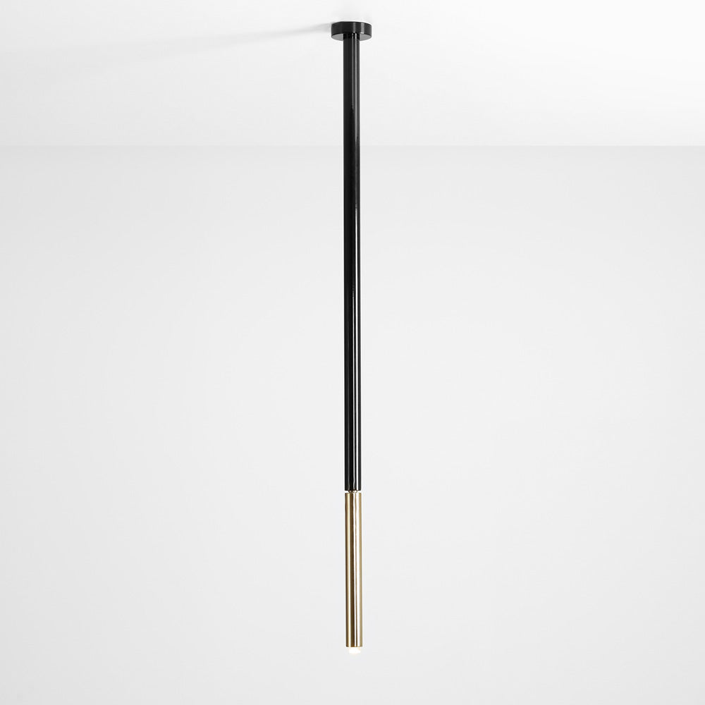 Lampa sufitowa Pipilo czarna długość 82 cm
