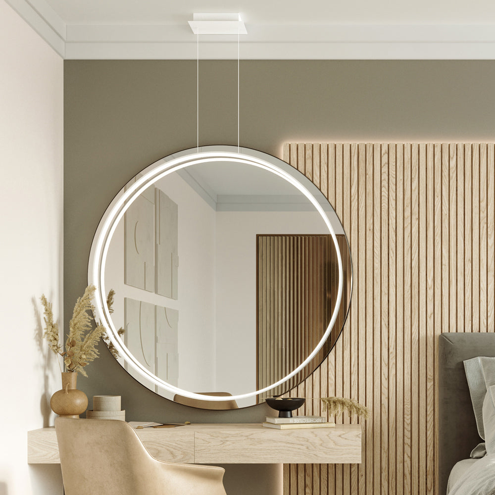 Lampa wisząca Retore średnica 55 cm 4000K biała