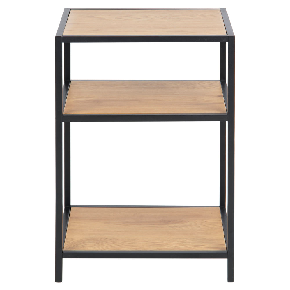 Regał Seaford 63 cm stolik nocny dąb