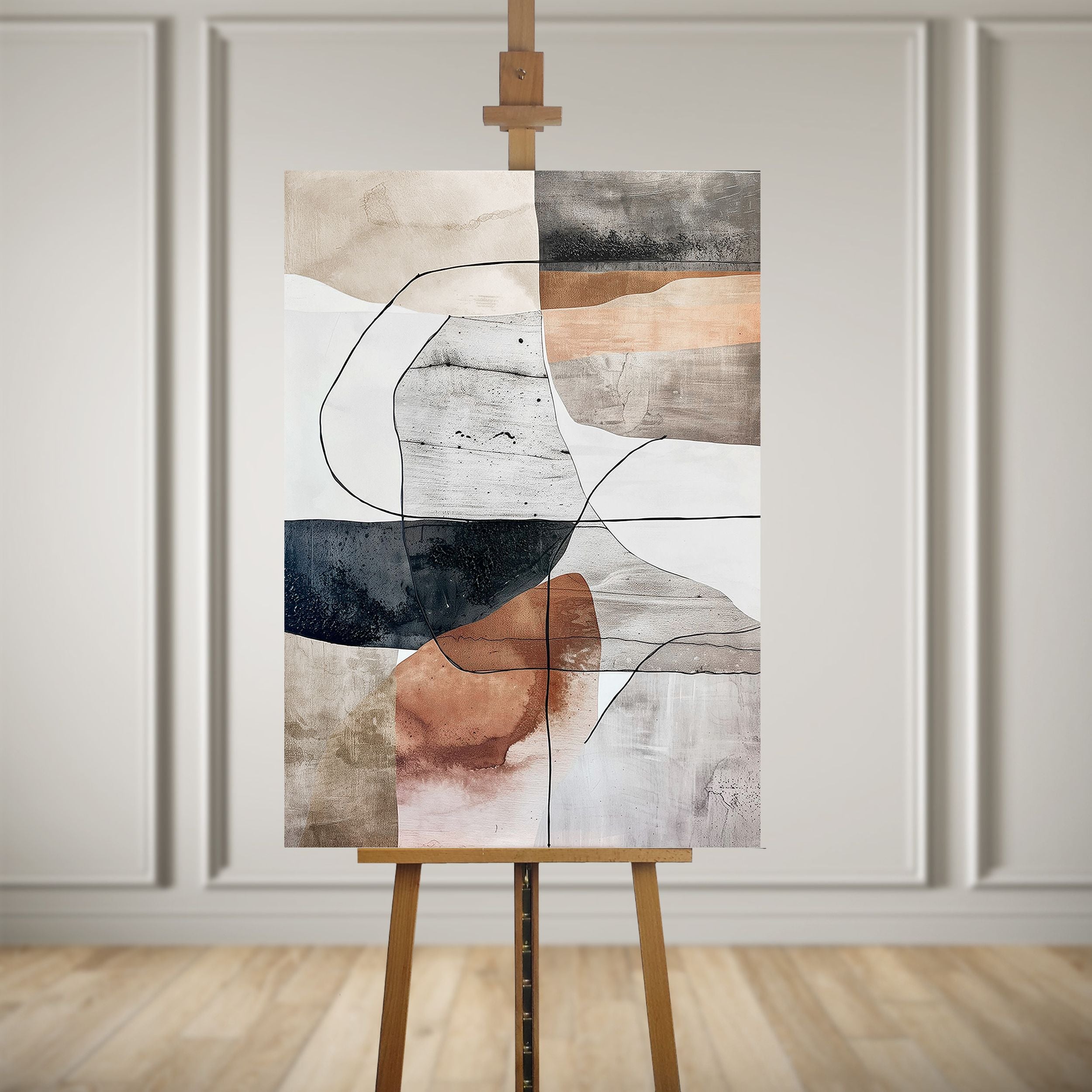 Obraz Mars 100x70 cm z ręcznie malowanymi elementami
