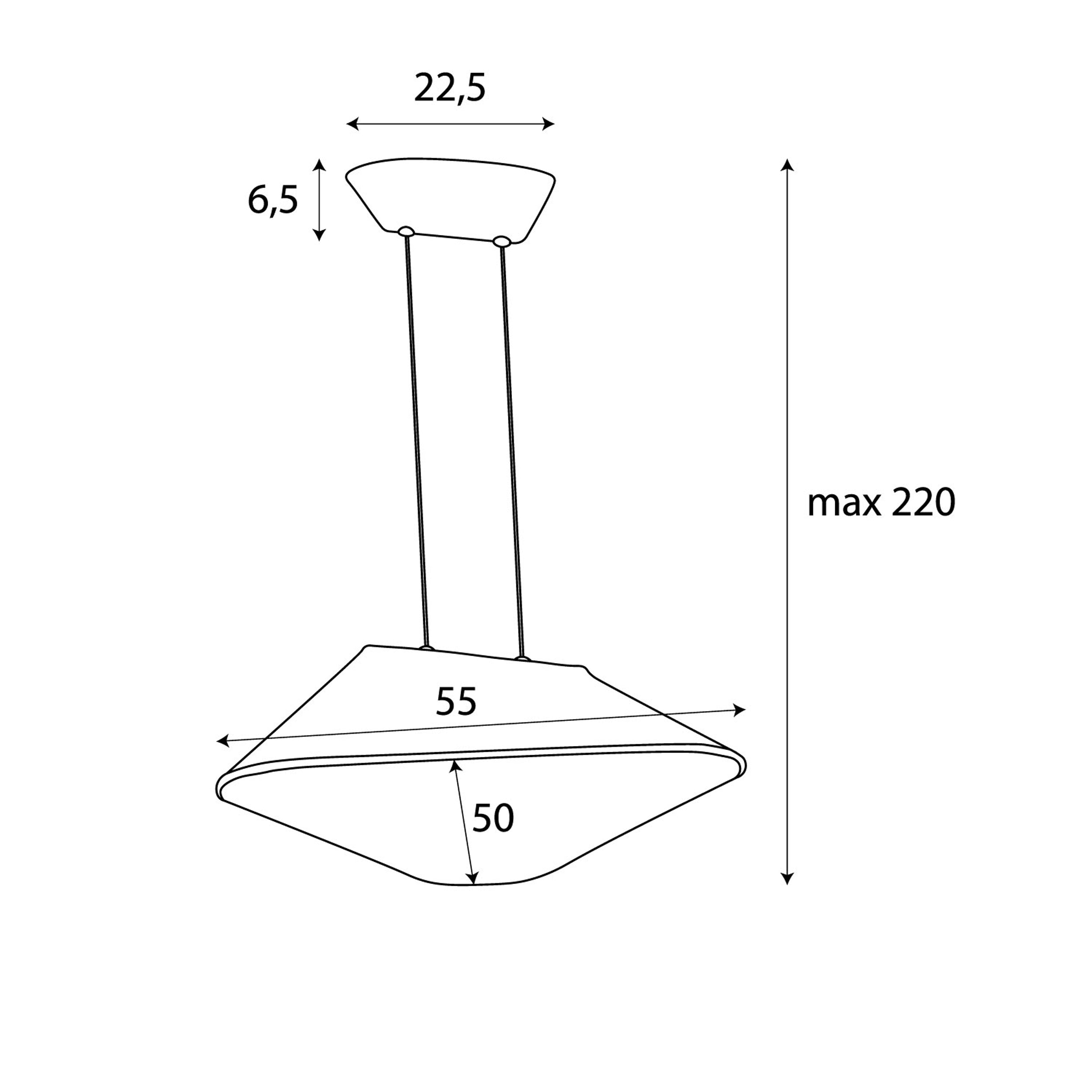 Lampa wisząca Carbon kremowa
