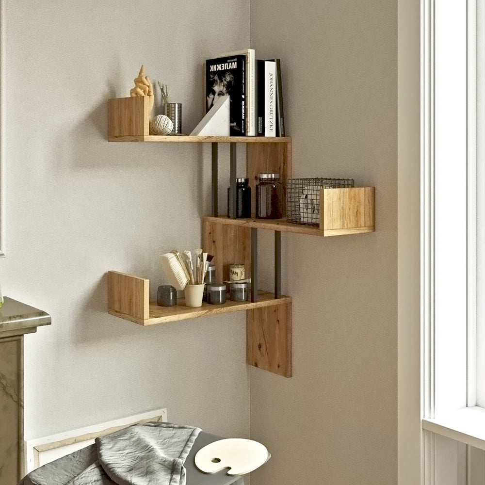 Półka narożna Vigge 60 cm sosna atlantycka