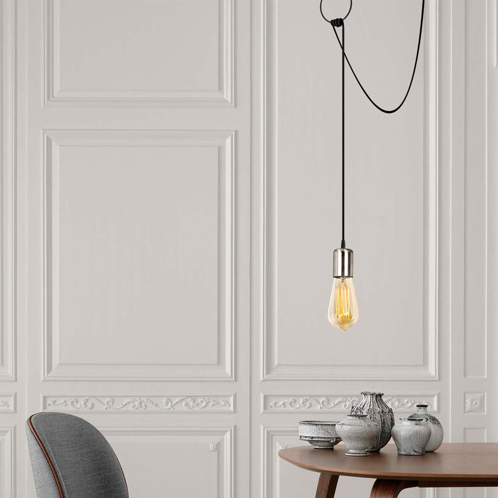 Lampa wisząca Inidil industrialna czarna