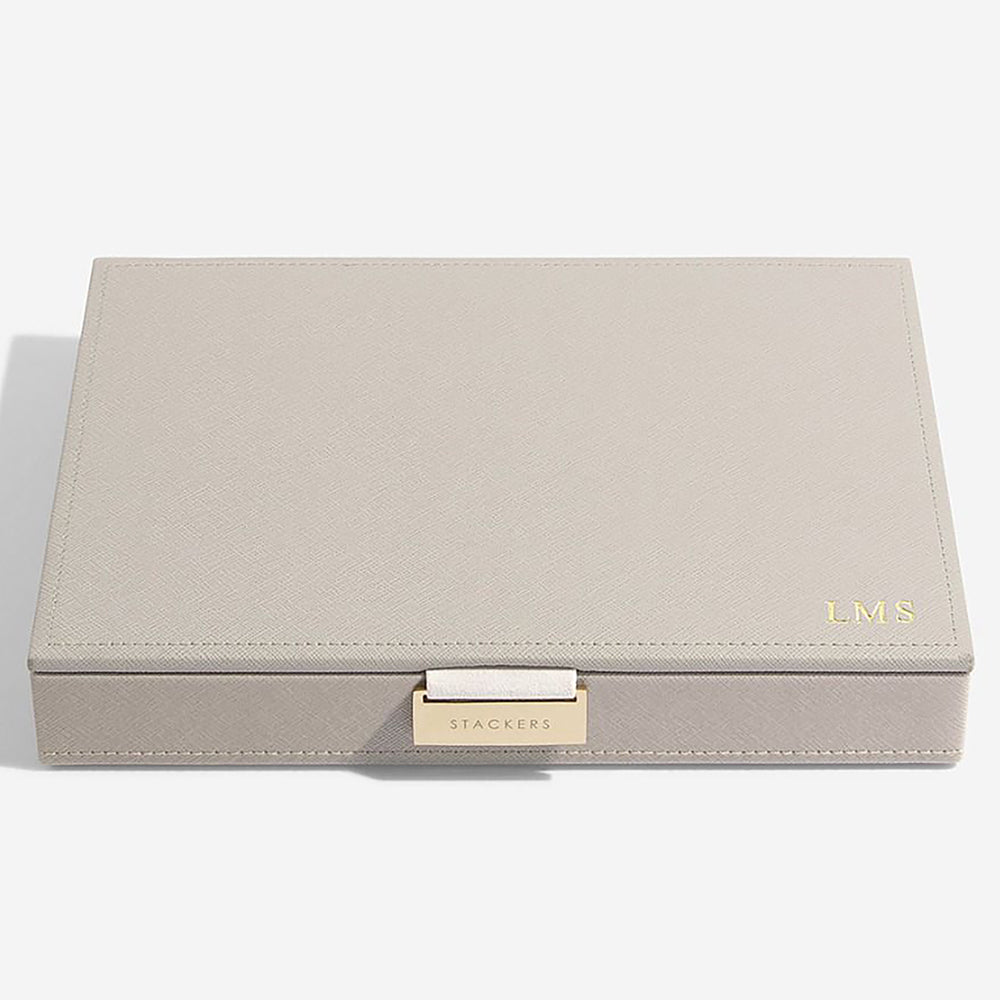 Szkatułka na biżuterię Classic Jewellery Box szaro-brązowy