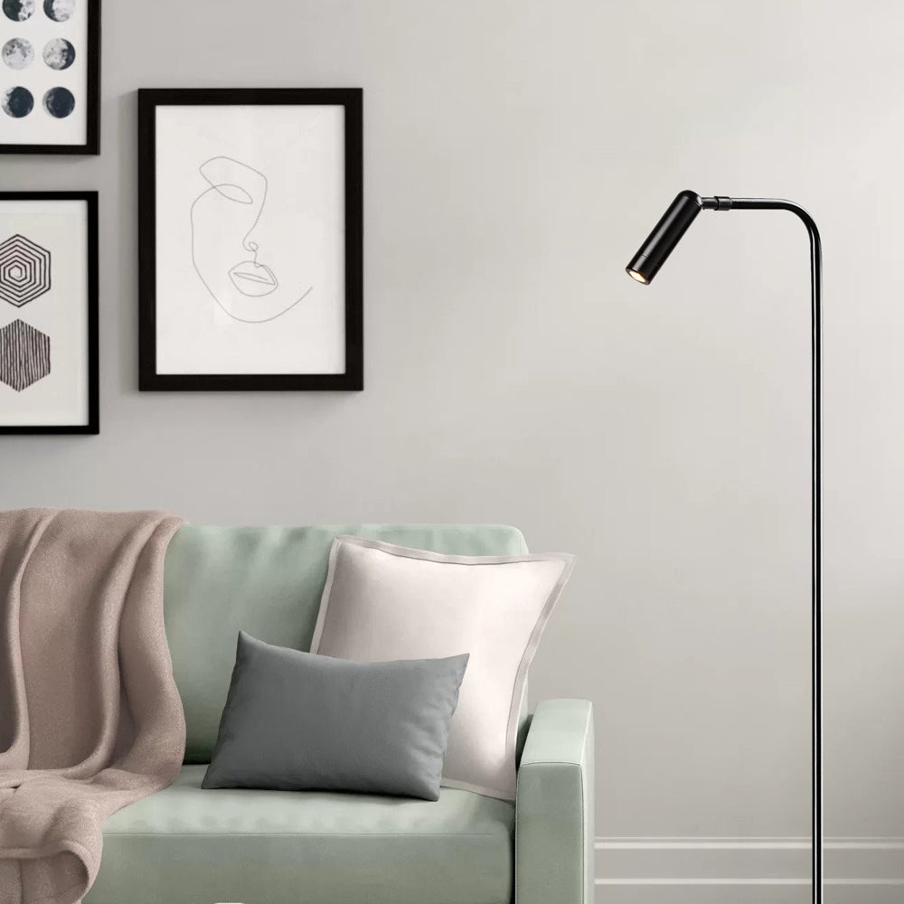 Lampa stojąca Cally minimalistyczna czarna