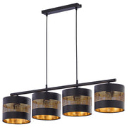 Lampa wisząca Togne x4 95 cm czarna