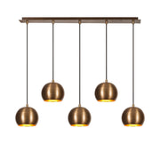 Lampa wisząca Derealle x5 złota